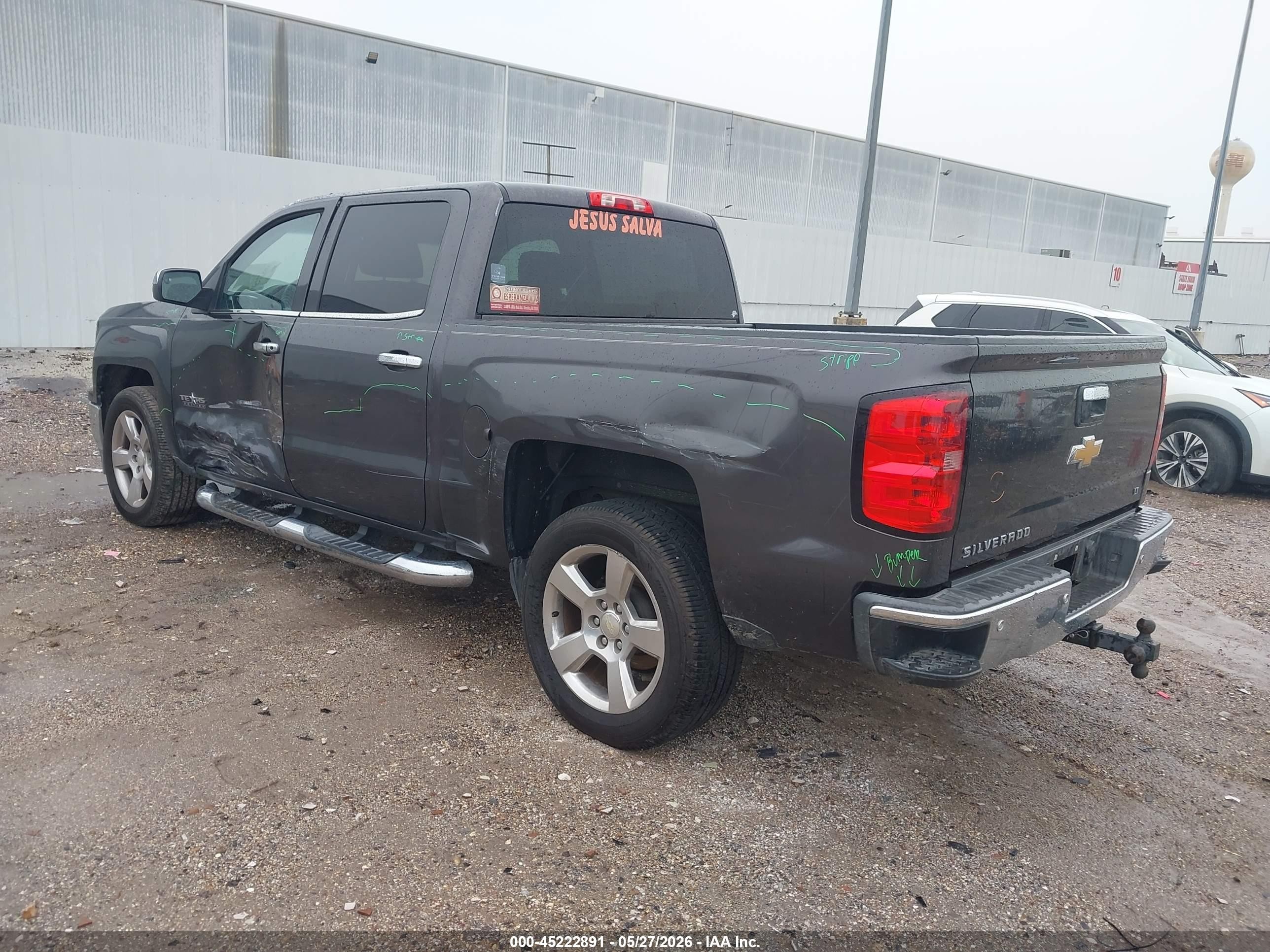 2014 Chevrolet Silverado 1500 1lt Gray vin: 3GCPCREC0EG545745