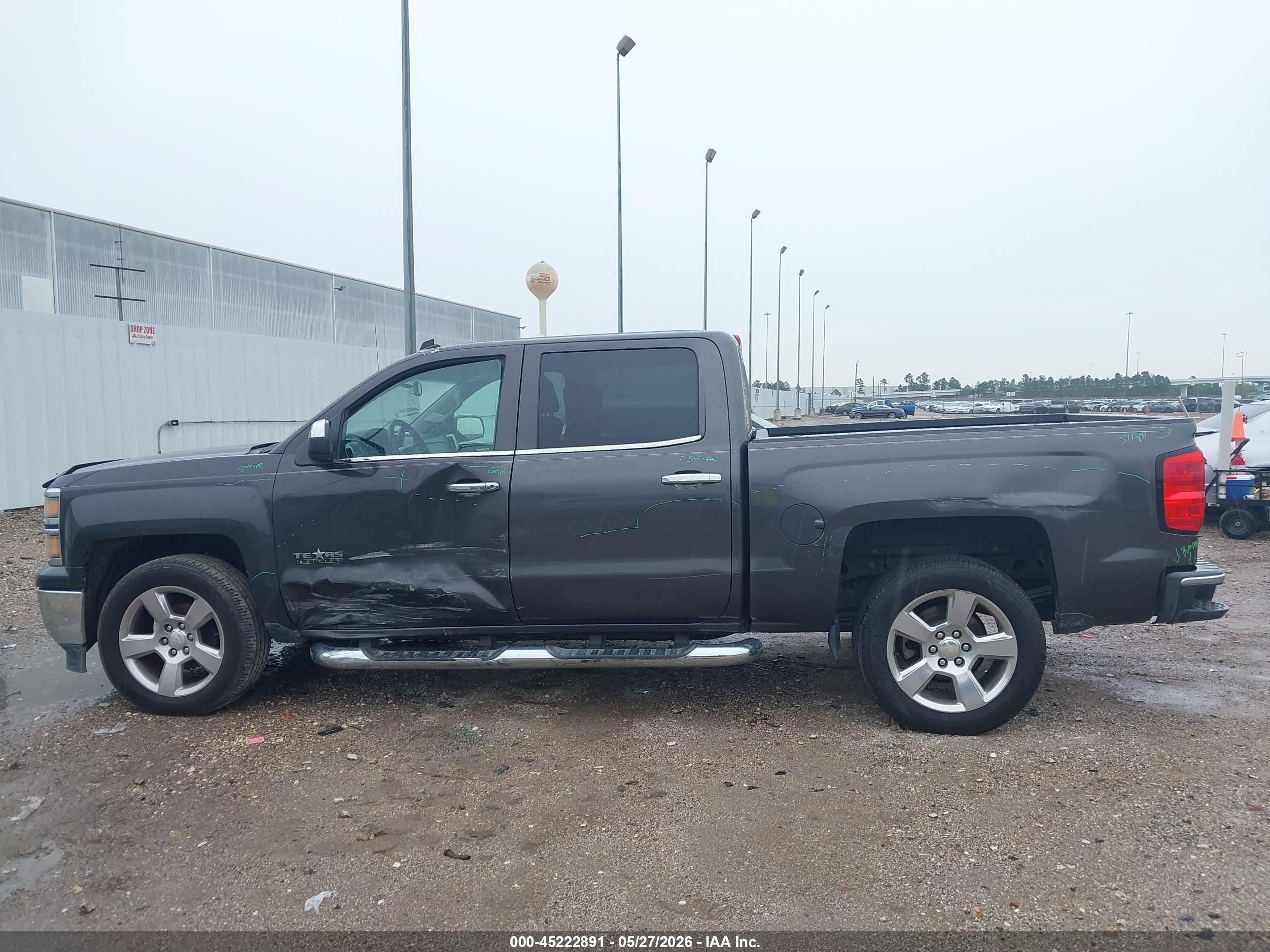 2014 Chevrolet Silverado 1500 1lt Gray vin: 3GCPCREC0EG545745