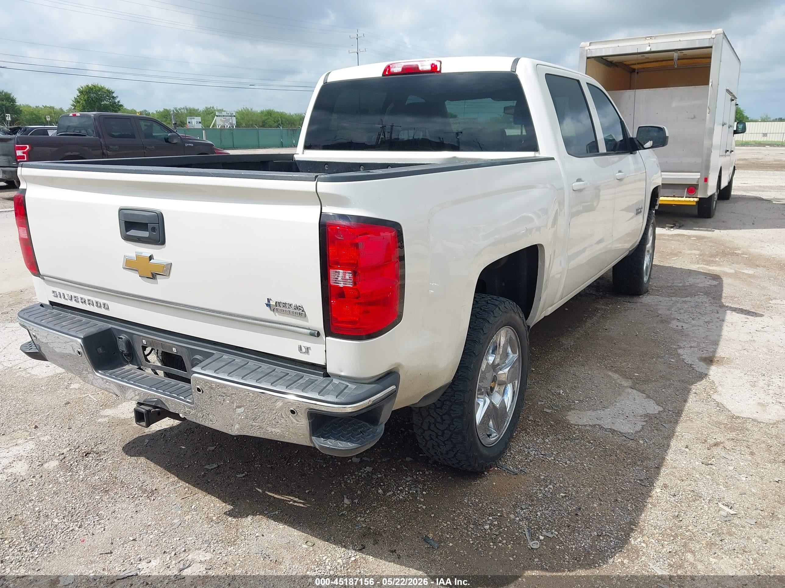 2014 Chevrolet Silverado 1500 1lt White vin: 3GCPCREC0EG559211