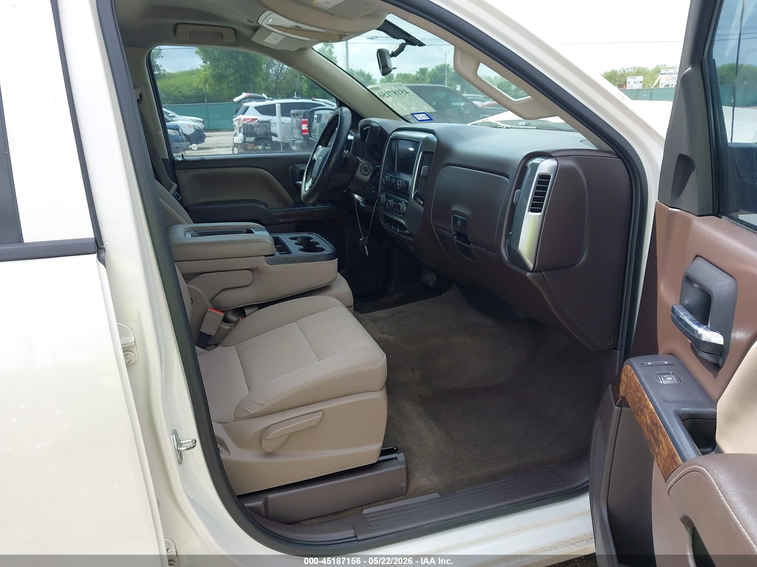 2014 Chevrolet Silverado 1500 1lt White vin: 3GCPCREC0EG559211