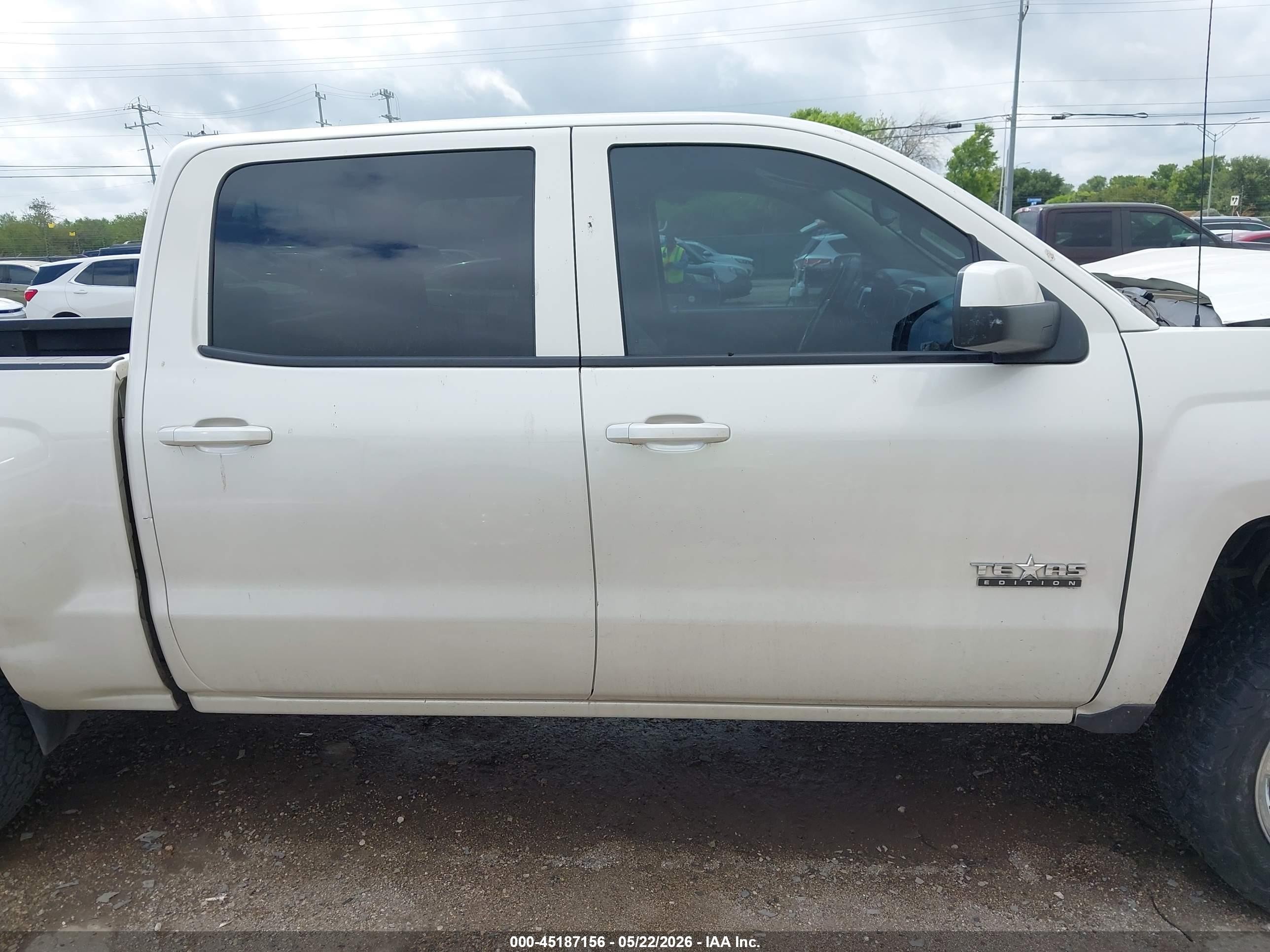 2014 Chevrolet Silverado 1500 1lt White vin: 3GCPCREC0EG559211