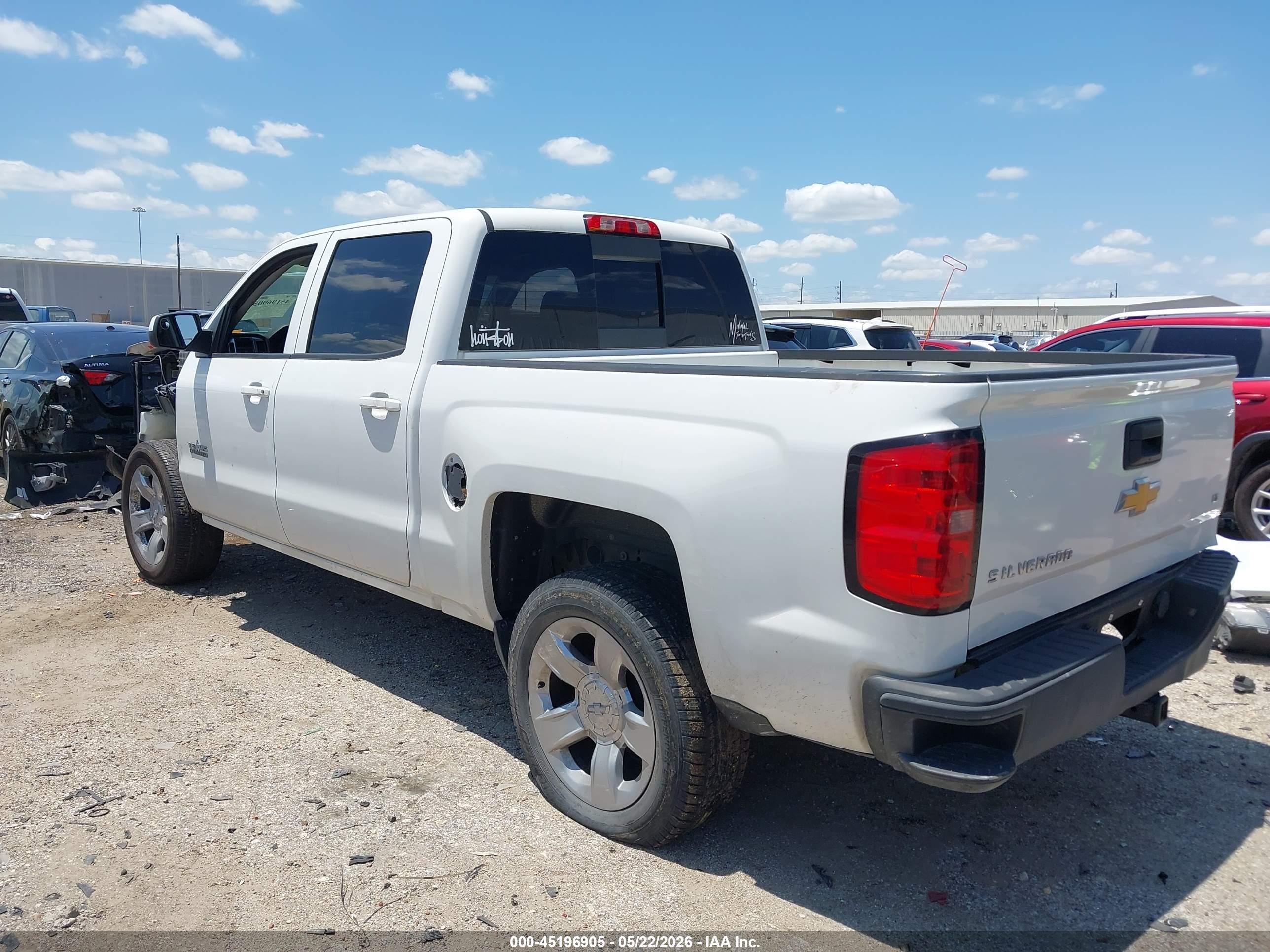 2014 Chevrolet Silverado 1500 1lt White vin: 3GCPCREC0EG566238