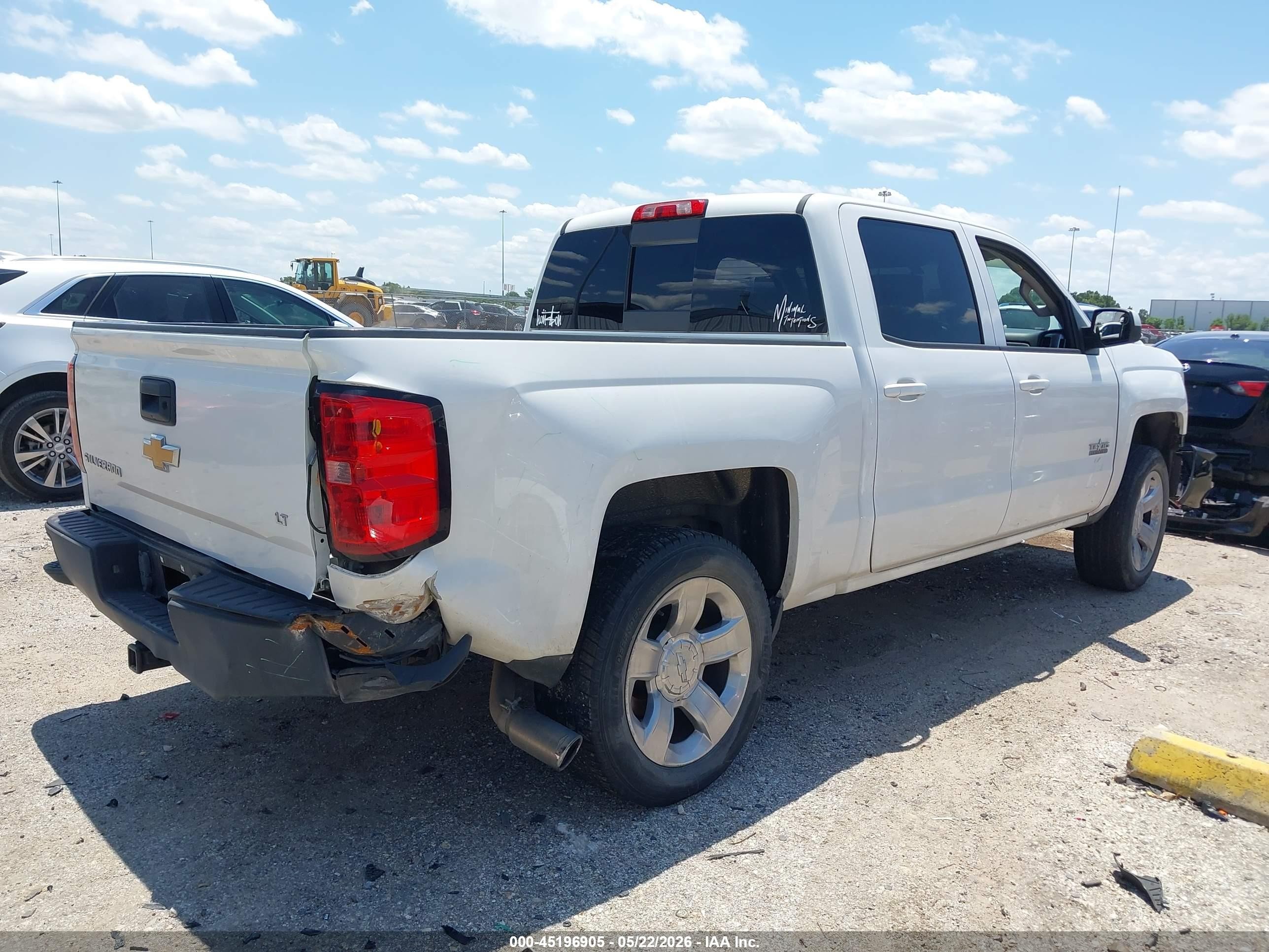 2014 Chevrolet Silverado 1500 1lt White vin: 3GCPCREC0EG566238