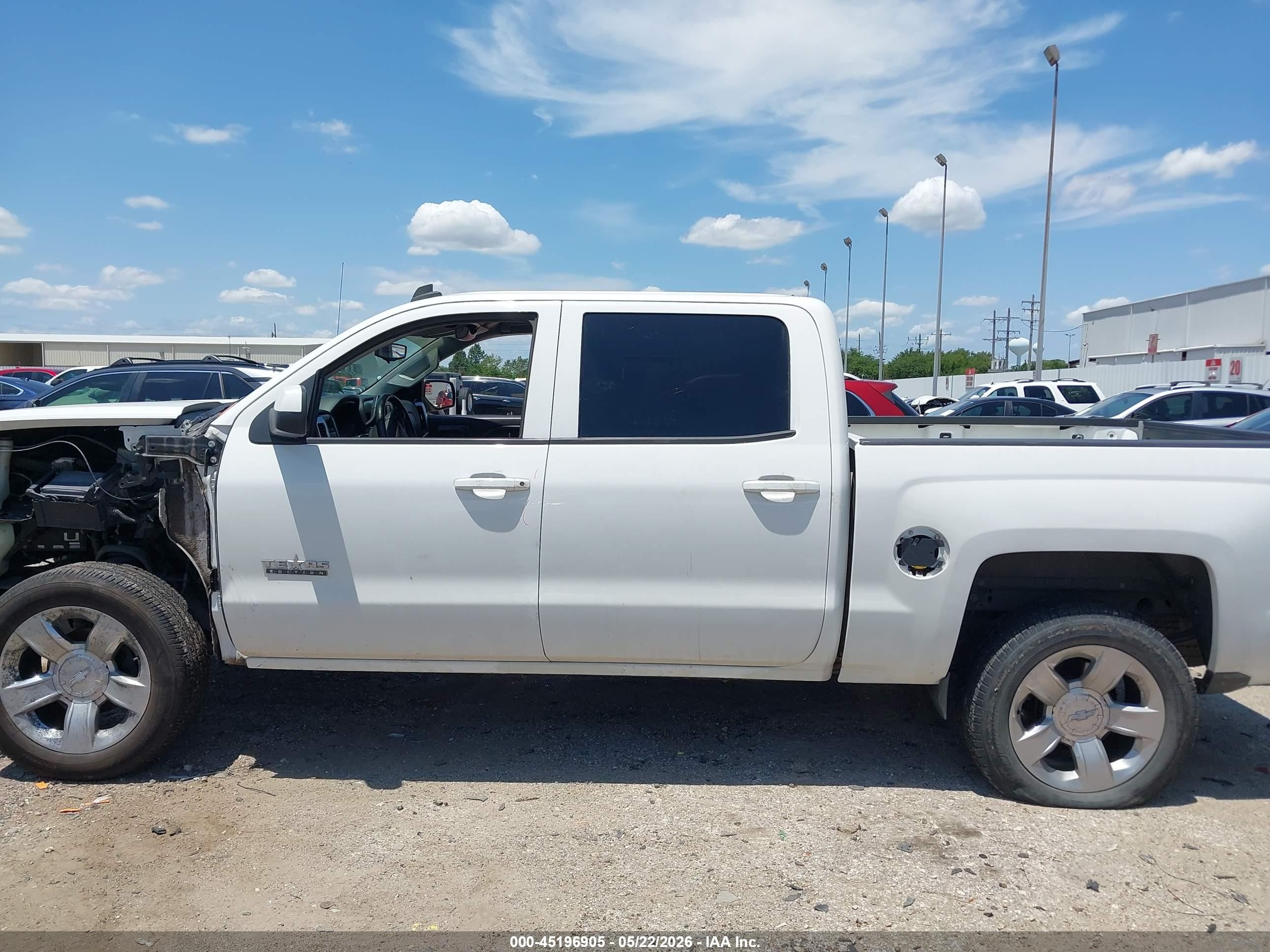 2014 Chevrolet Silverado 1500 1lt White vin: 3GCPCREC0EG566238