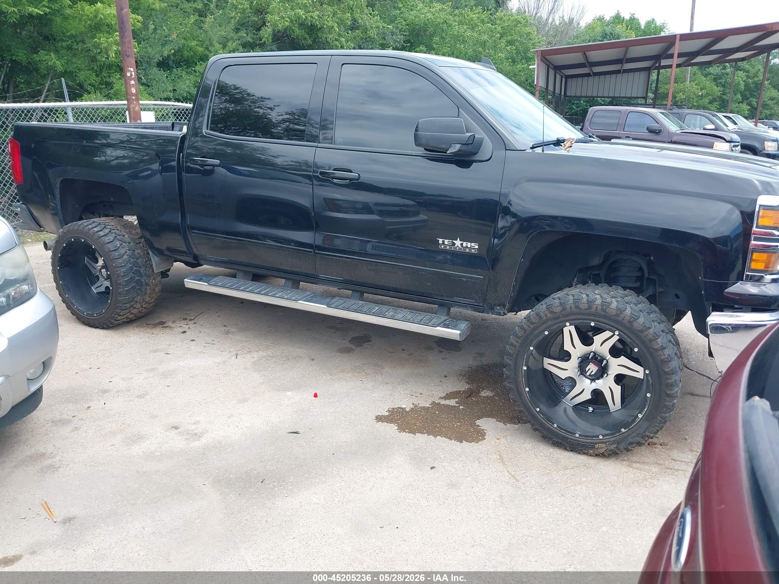 2015 Chevrolet Silverado 1500 1lt Black vin: 3GCPCREC0FG144861