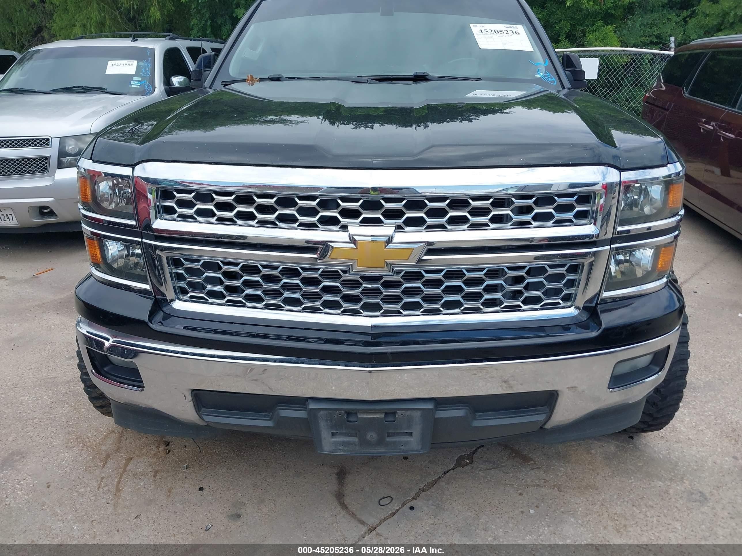 2015 Chevrolet Silverado 1500 1lt Black vin: 3GCPCREC0FG144861