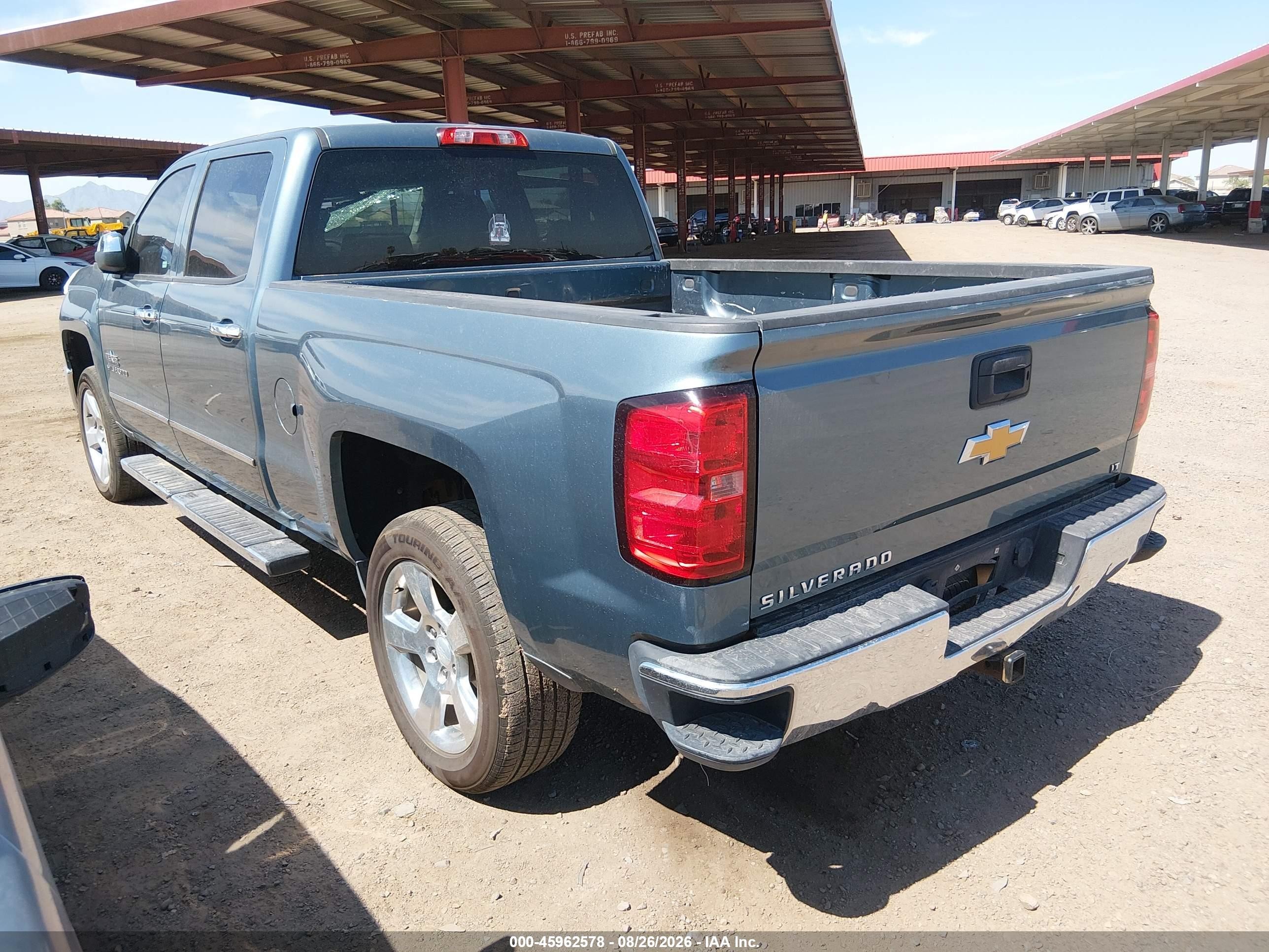 2014 Chevrolet Silverado 1500 Lt Blue vin: 3GCPCREC1EG117098
