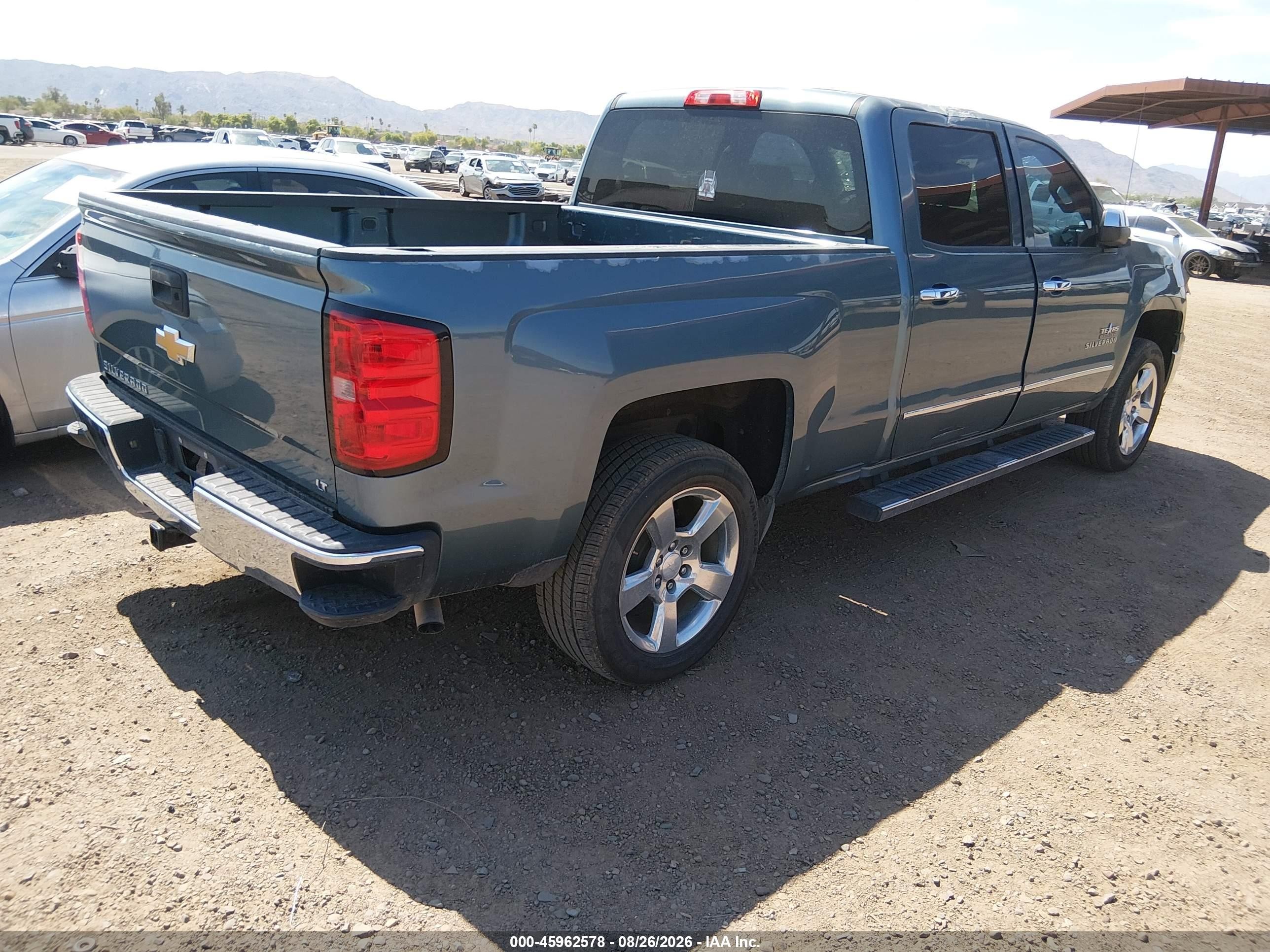 2014 Chevrolet Silverado 1500 Lt Blue vin: 3GCPCREC1EG117098