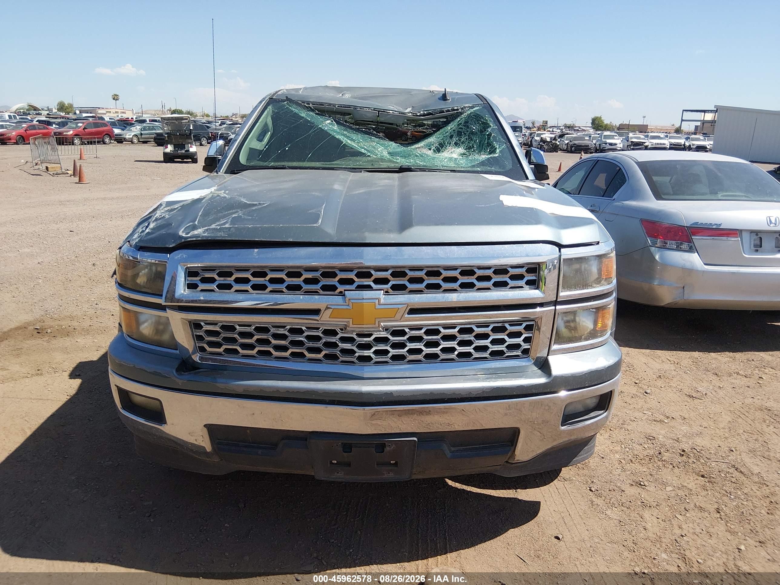 2014 Chevrolet Silverado 1500 Lt Blue vin: 3GCPCREC1EG117098