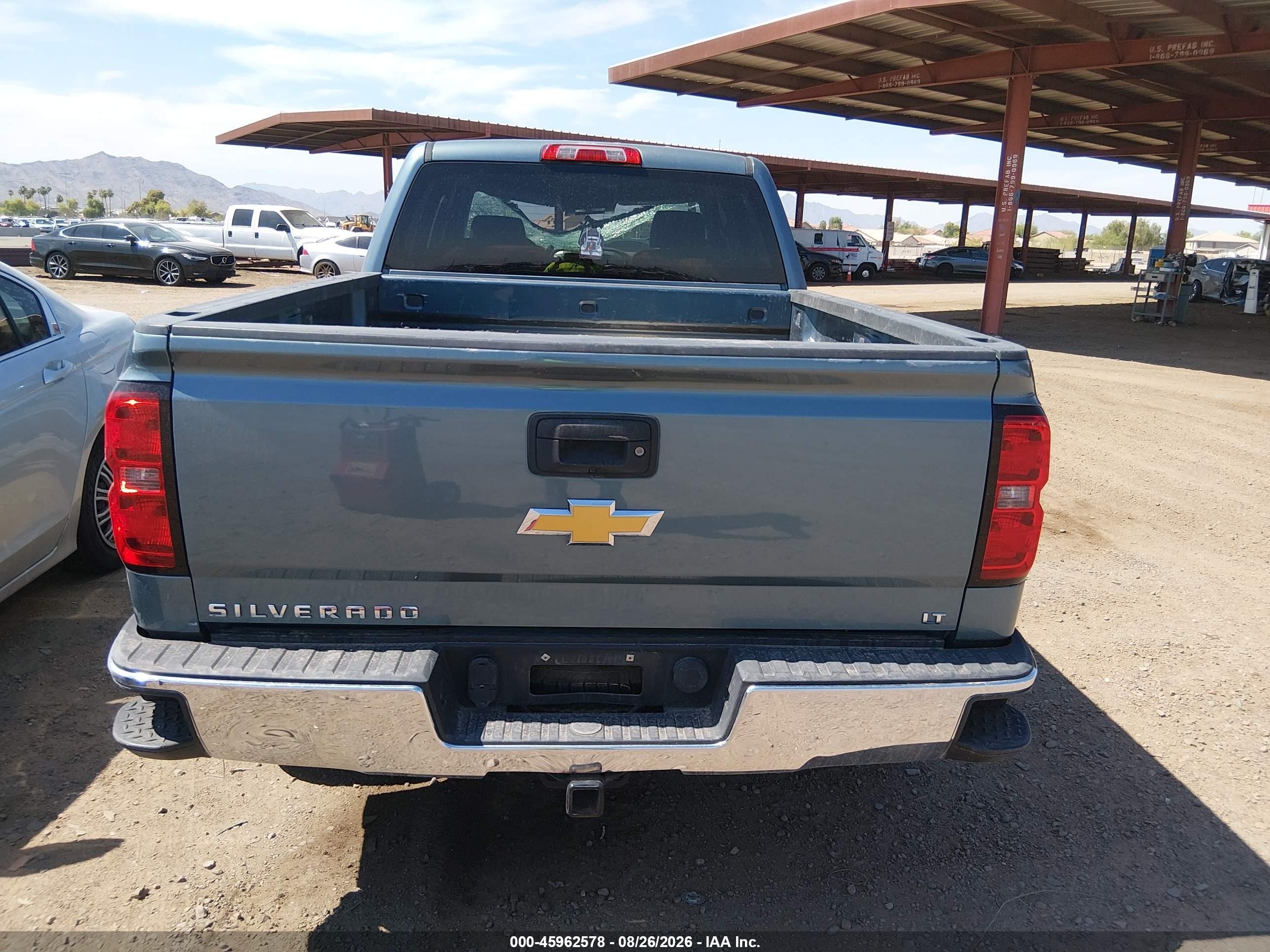 2014 Chevrolet Silverado 1500 Lt Blue vin: 3GCPCREC1EG117098