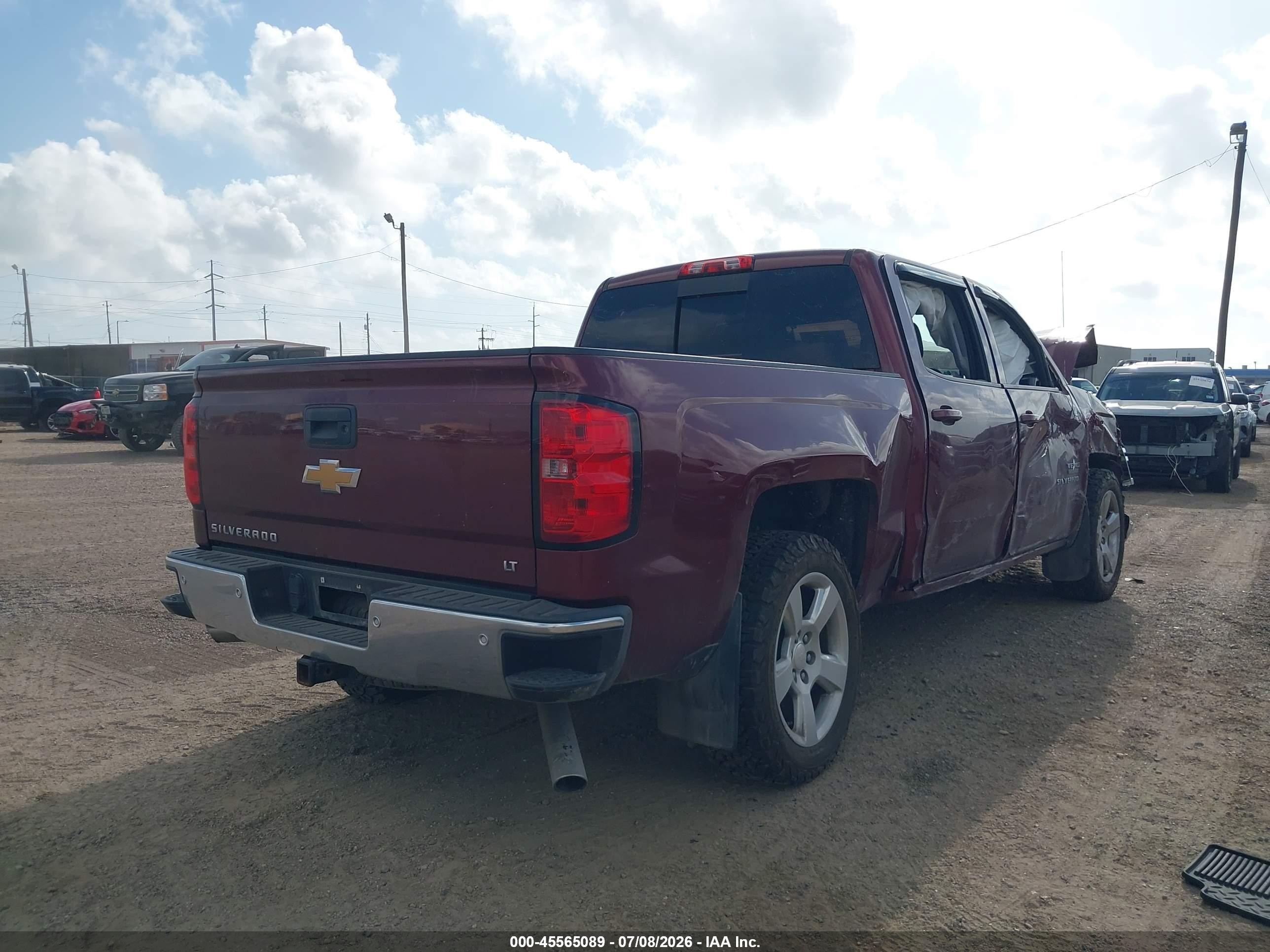2014 Chevrolet Silverado 1500 Lt Maroon vin: 3GCPCREC1EG123631