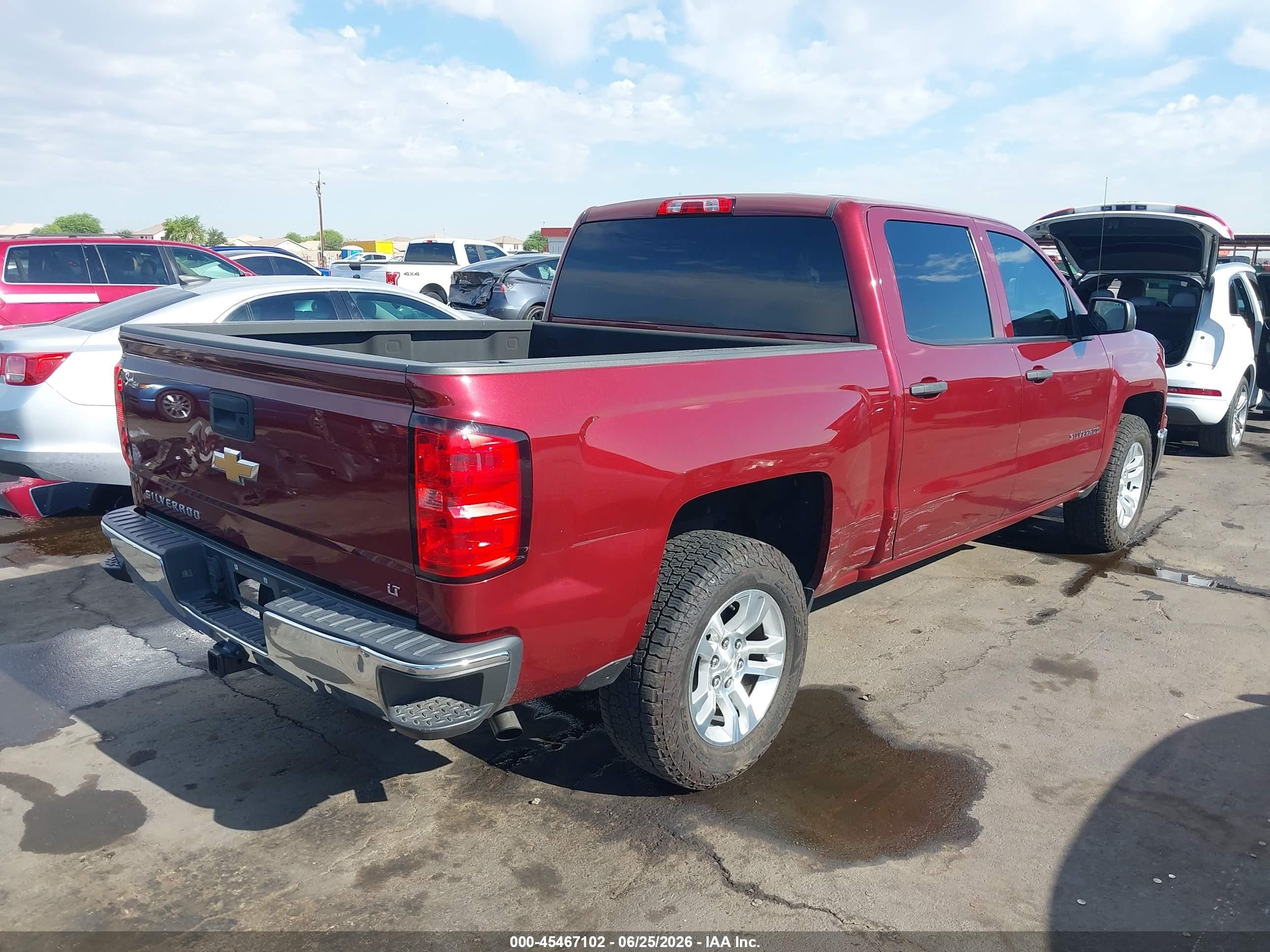 2014 Chevrolet Silverado 1500 Lt Красный vin: 3GCPCREC1EG183957