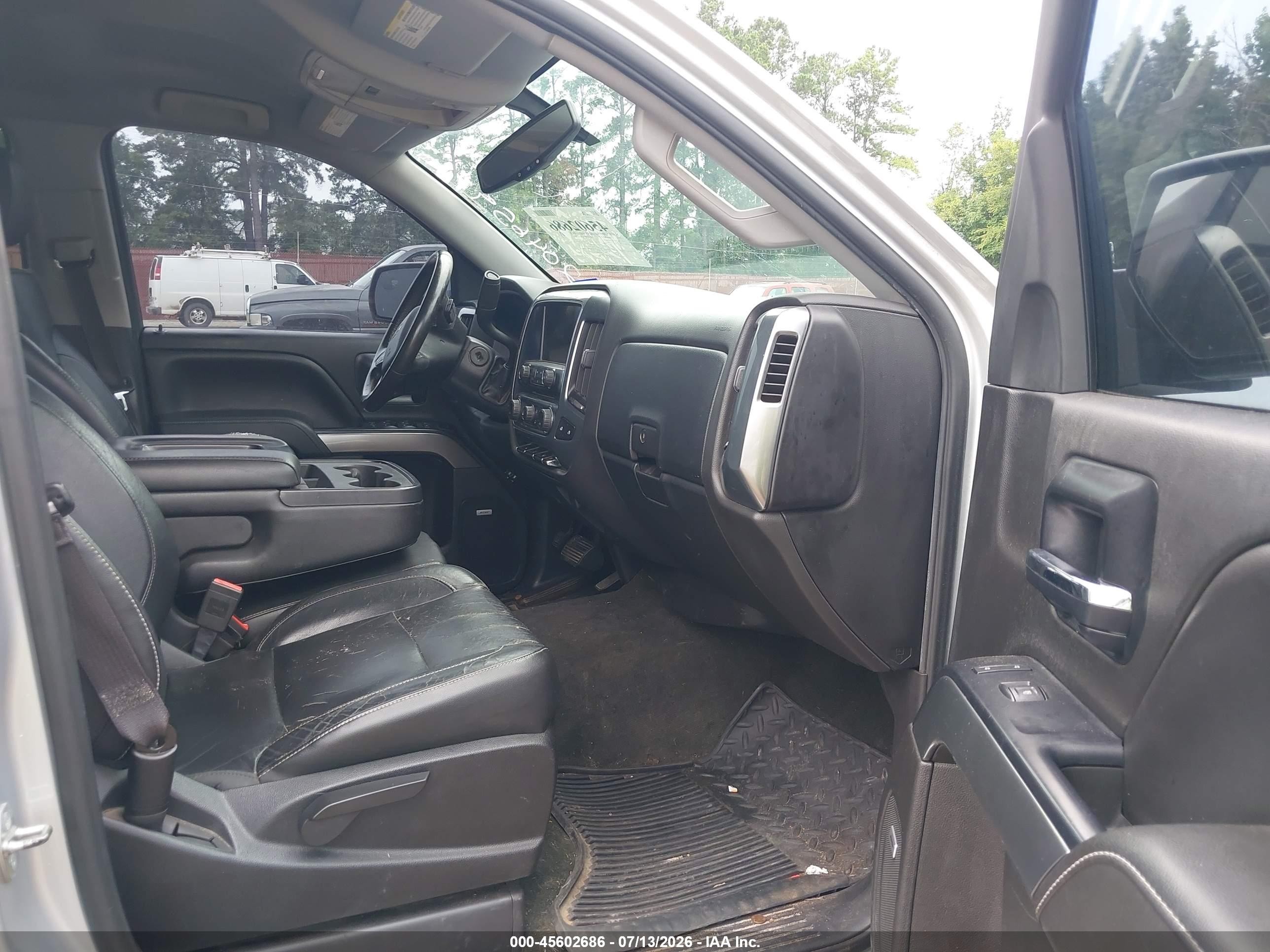 2014 Chevrolet Silverado 1500 Lt Silver vin: 3GCPCREC1EG204659