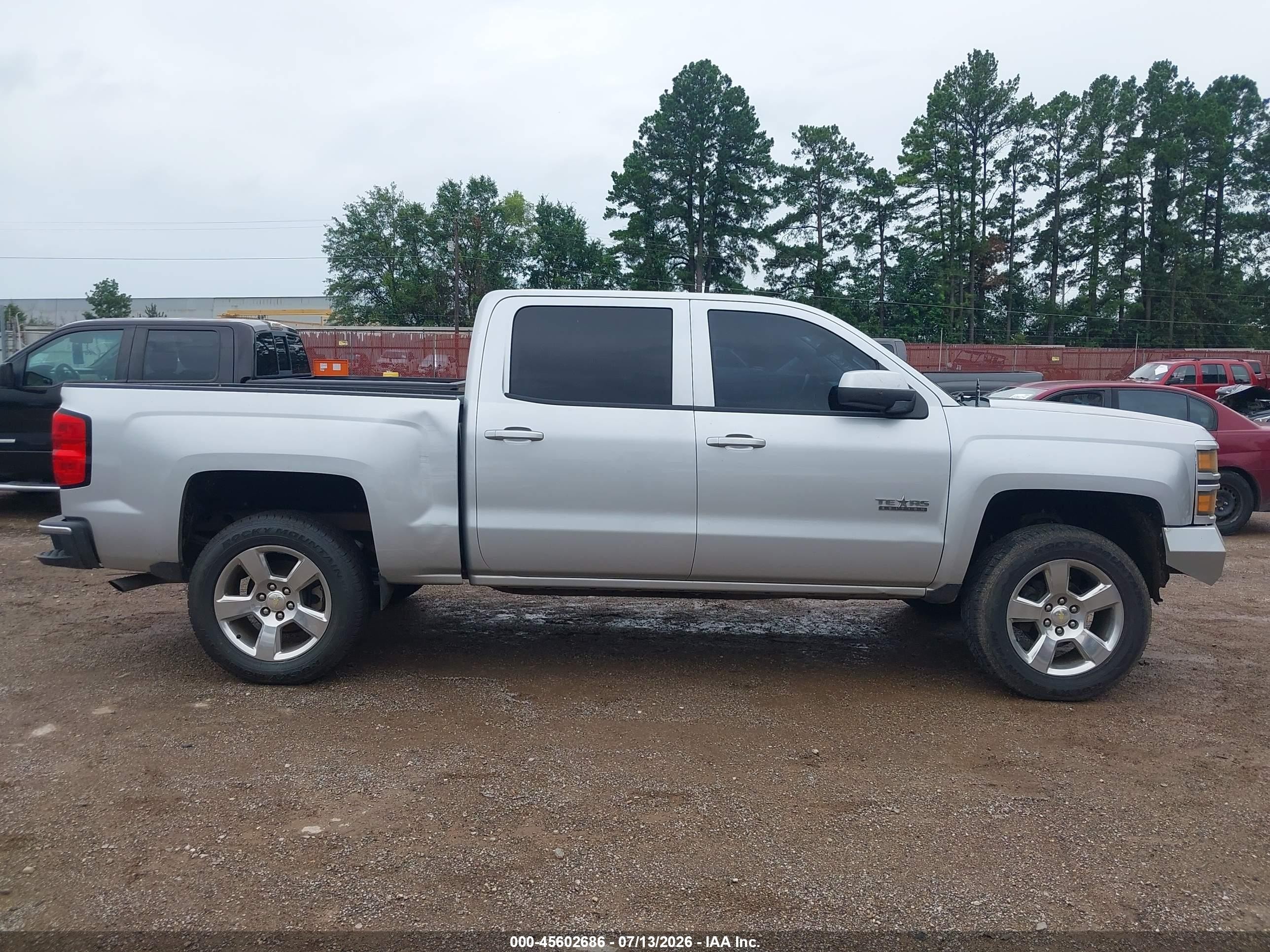 2014 Chevrolet Silverado 1500 Lt Silver vin: 3GCPCREC1EG204659