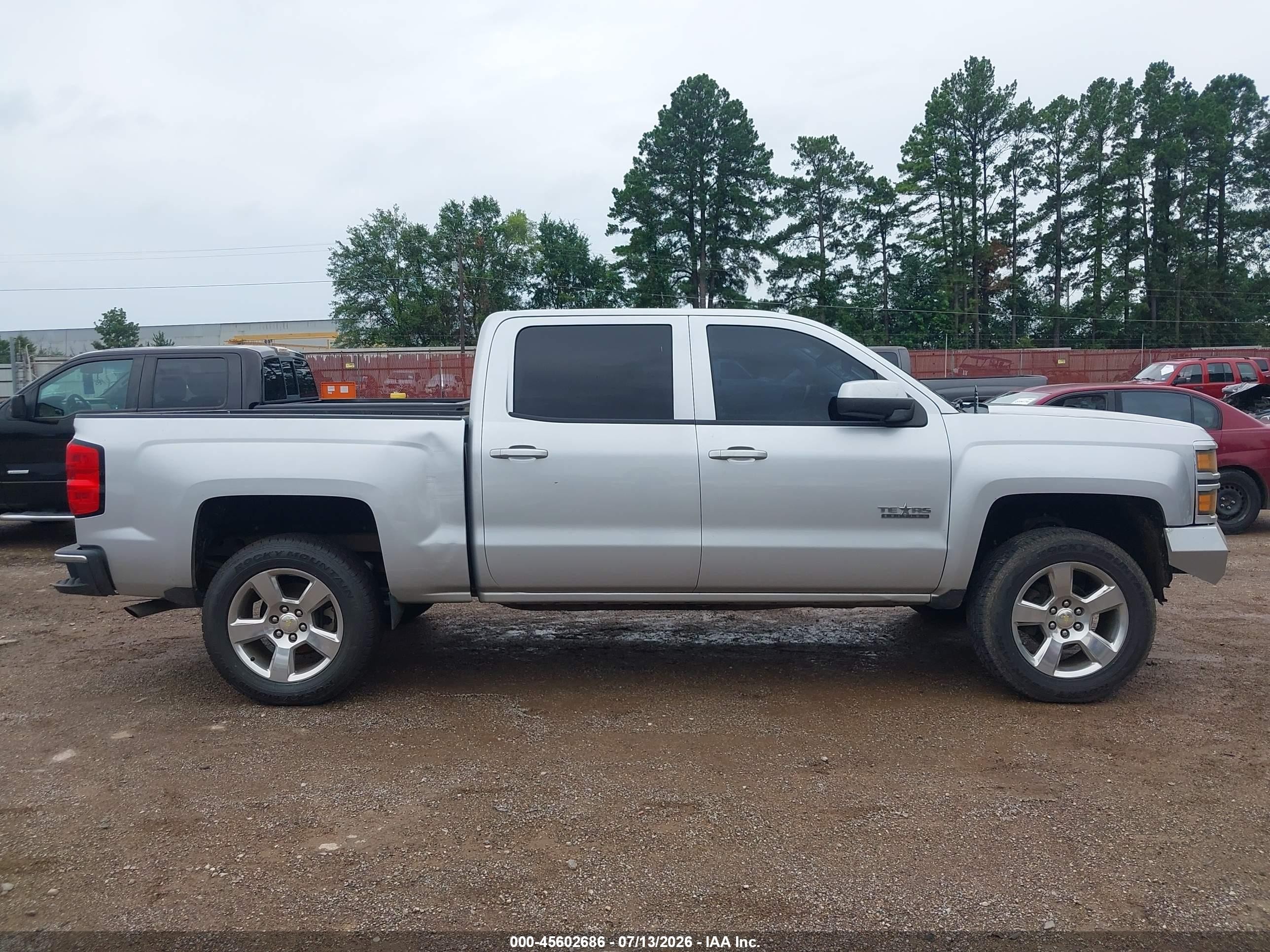 2014 Chevrolet Silverado 1500 Lt Silver vin: 3GCPCREC1EG204659