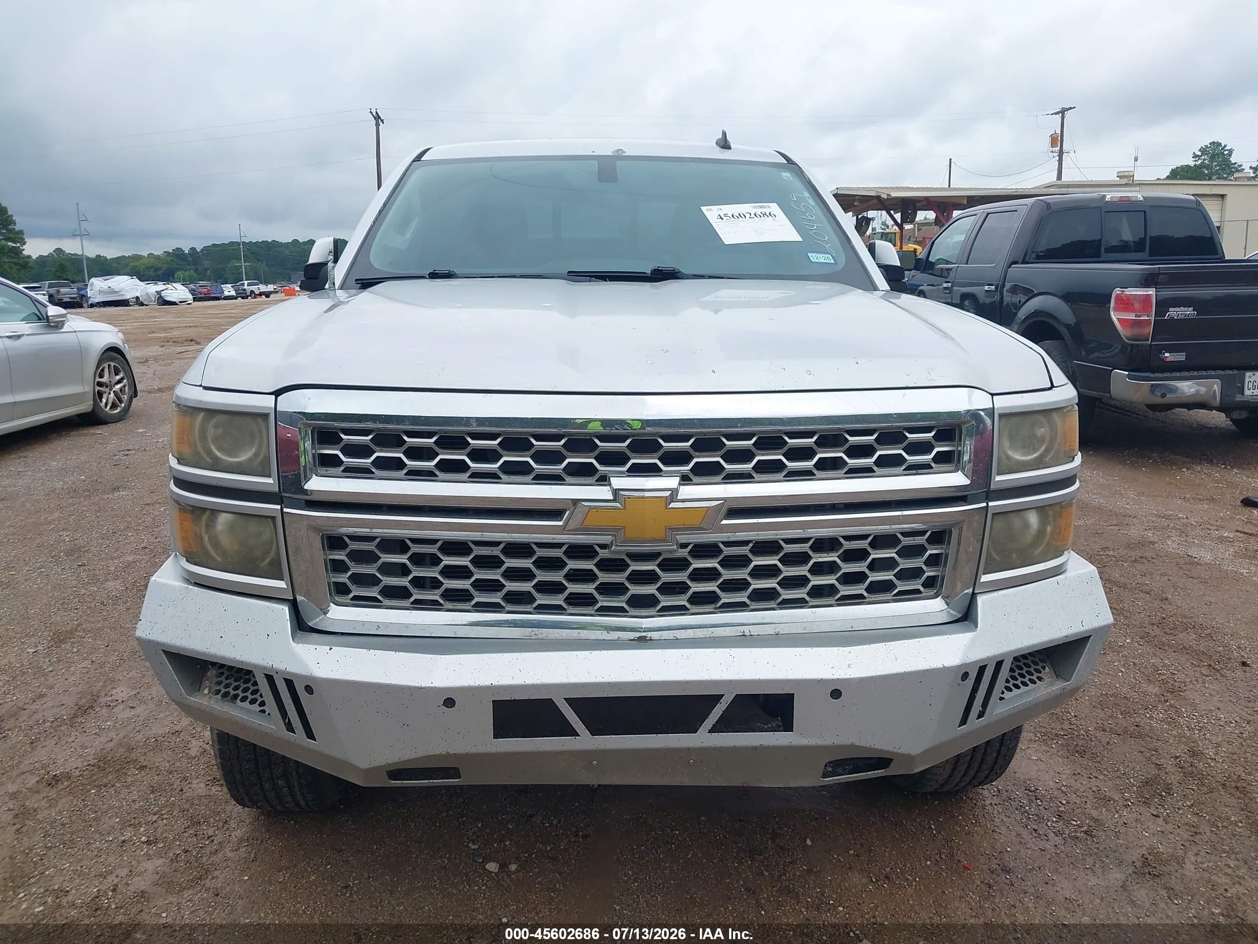 2014 Chevrolet Silverado 1500 Lt Silver vin: 3GCPCREC1EG204659
