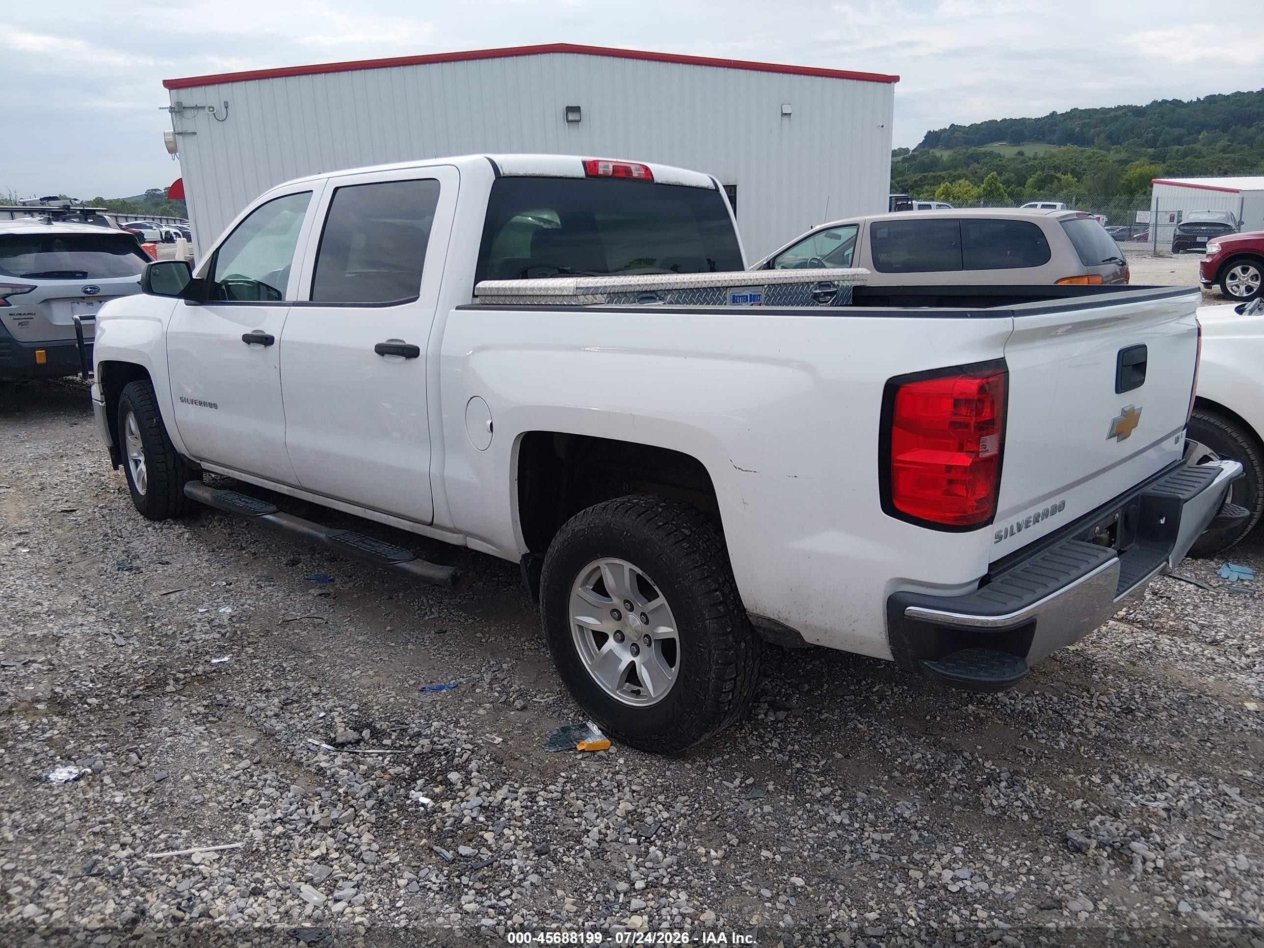 2014 Chevrolet Silverado 1500 Lt White vin: 3GCPCREC1EG256227