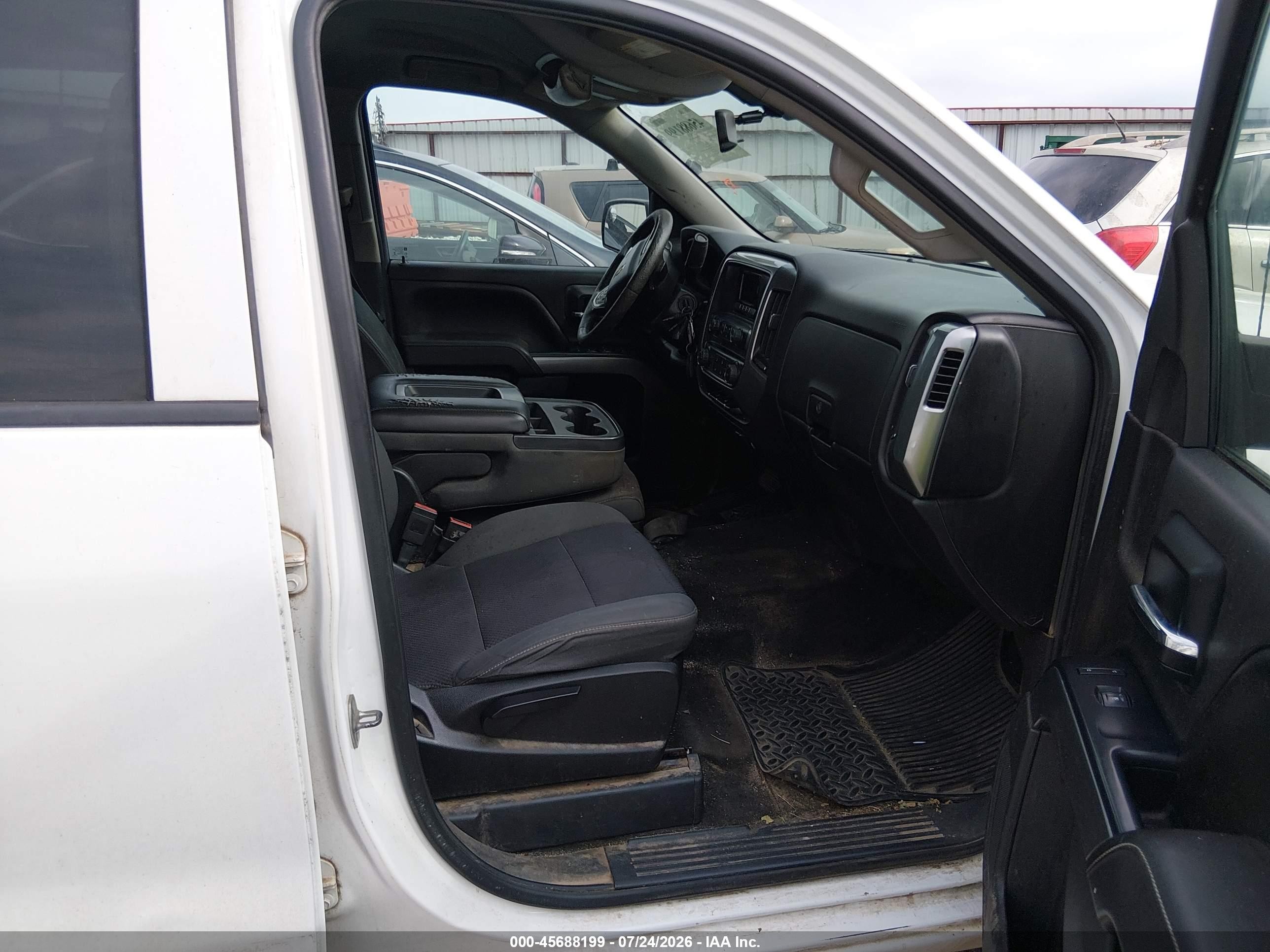 2014 Chevrolet Silverado 1500 Lt White vin: 3GCPCREC1EG256227
