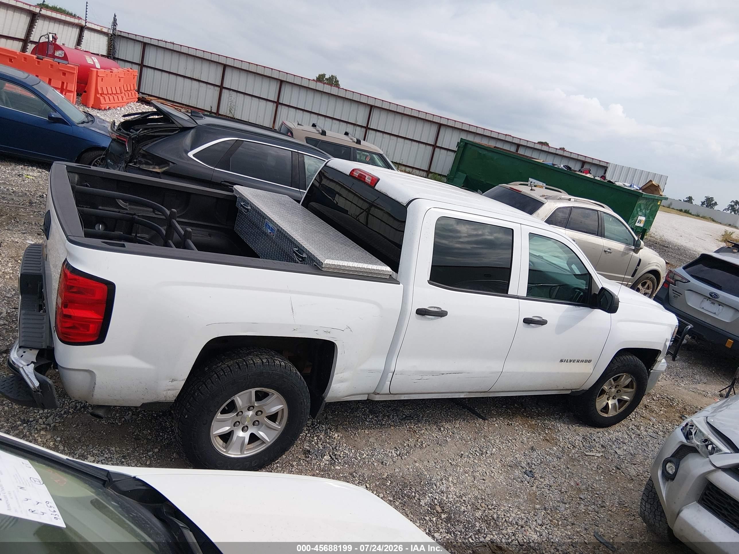 2014 Chevrolet Silverado 1500 Lt White vin: 3GCPCREC1EG256227
