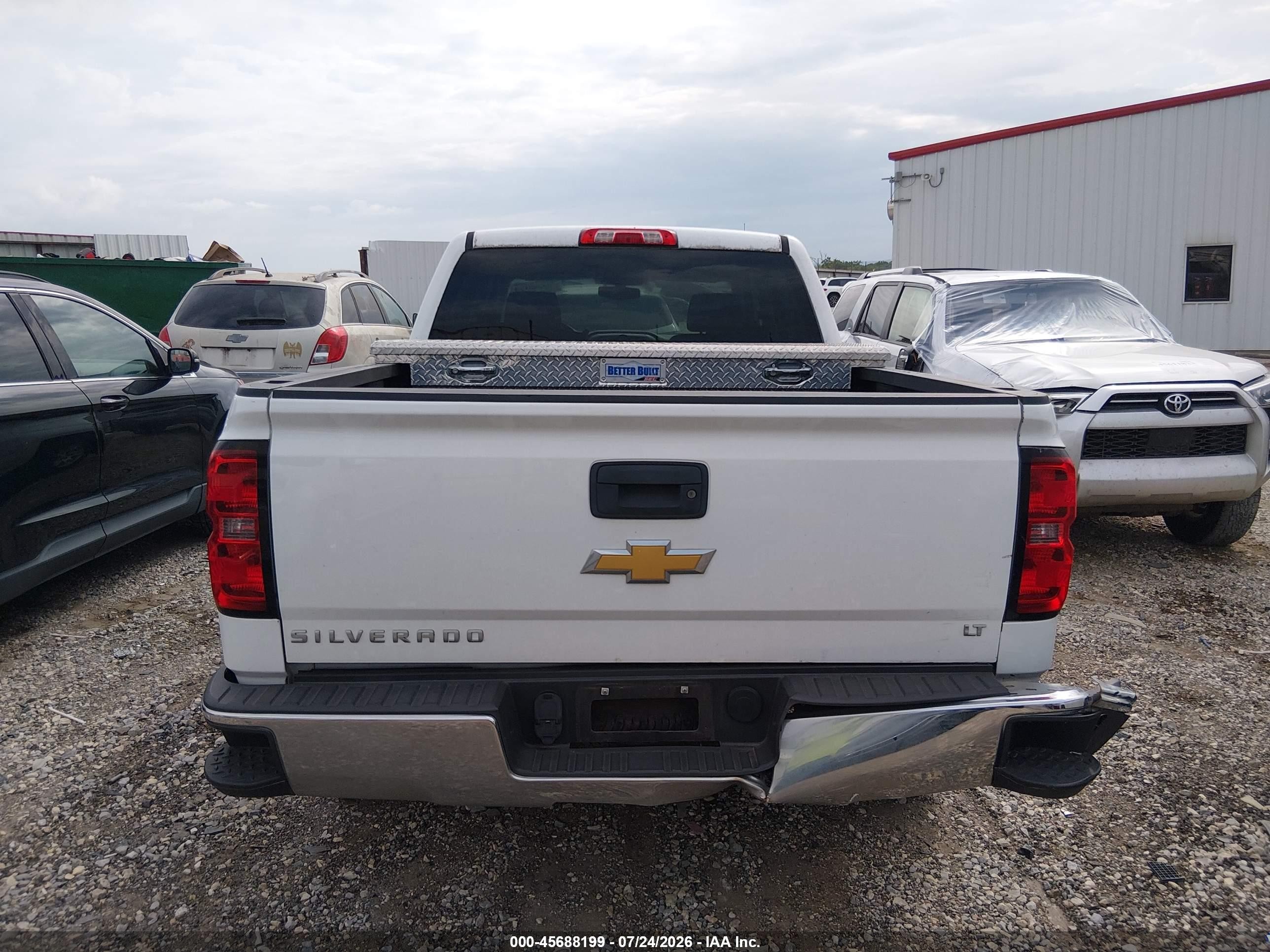 2014 Chevrolet Silverado 1500 Lt White vin: 3GCPCREC1EG256227