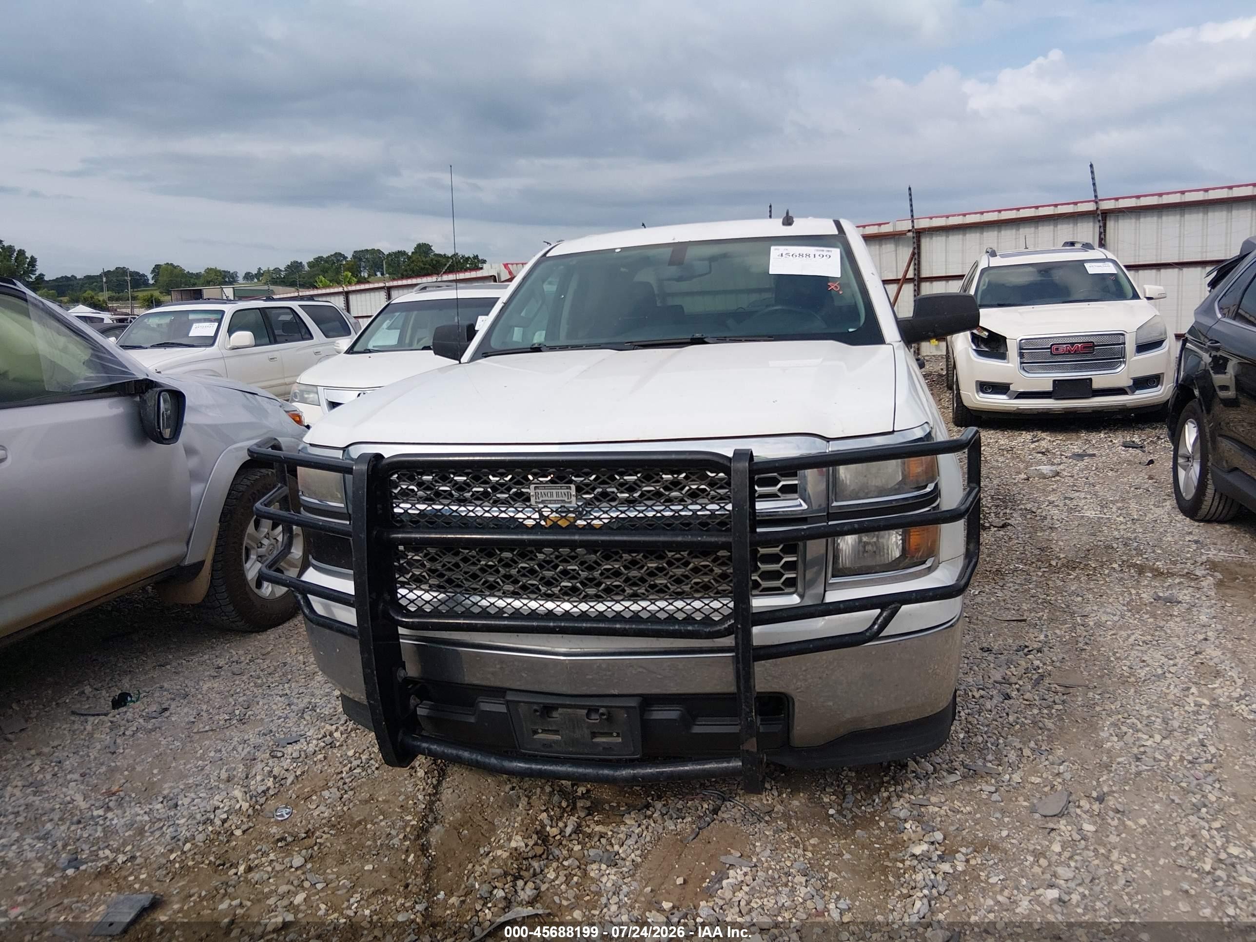 2014 Chevrolet Silverado 1500 Lt White vin: 3GCPCREC1EG256227