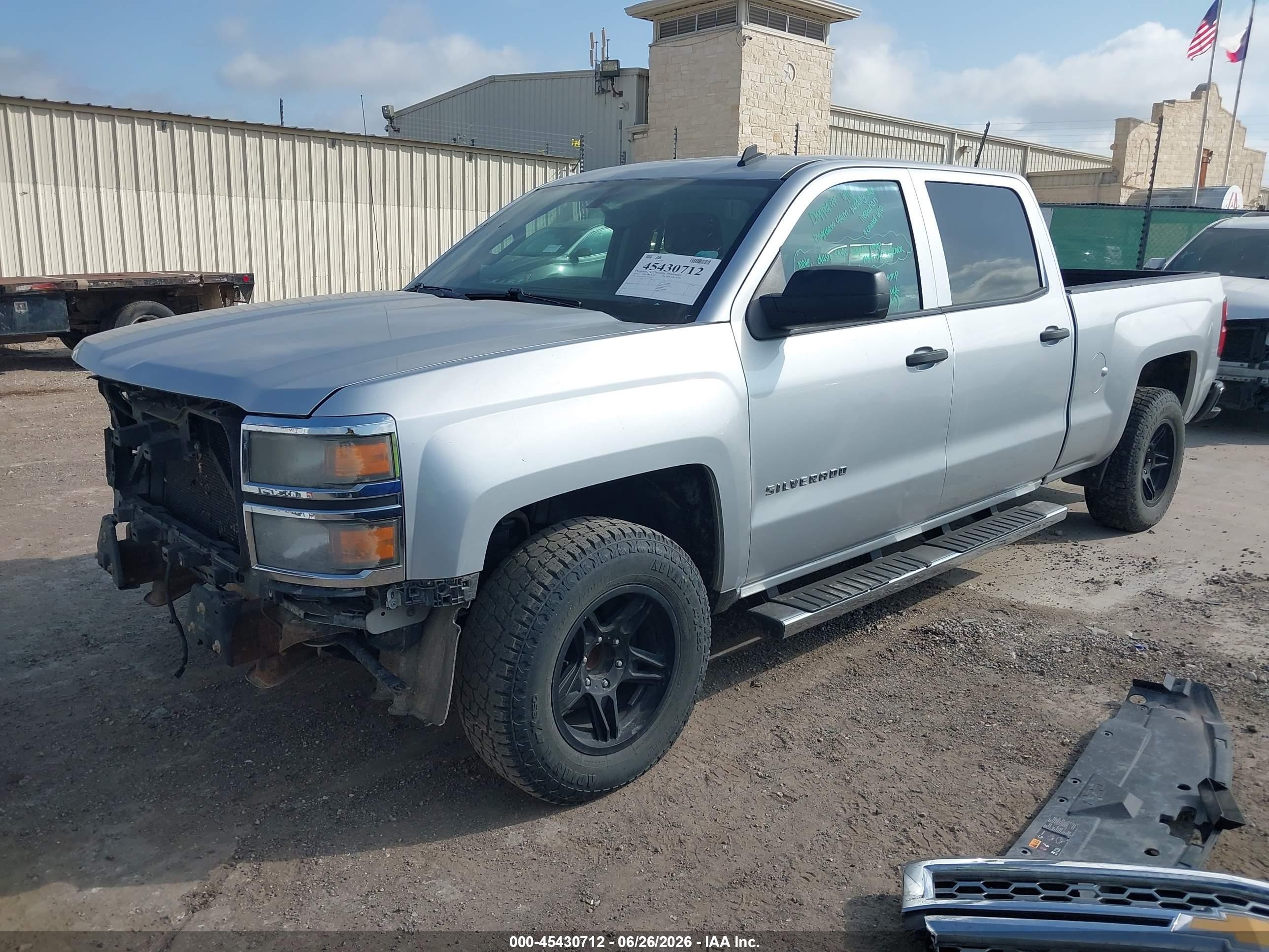 2014 Chevrolet Silverado 1500 Lt Silver vin: 3GCPCREC1EG301652