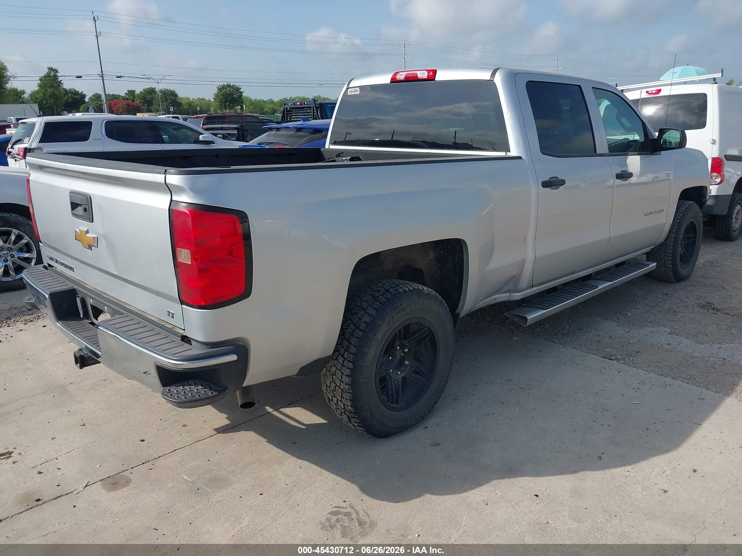 2014 Chevrolet Silverado 1500 Lt Silver vin: 3GCPCREC1EG301652