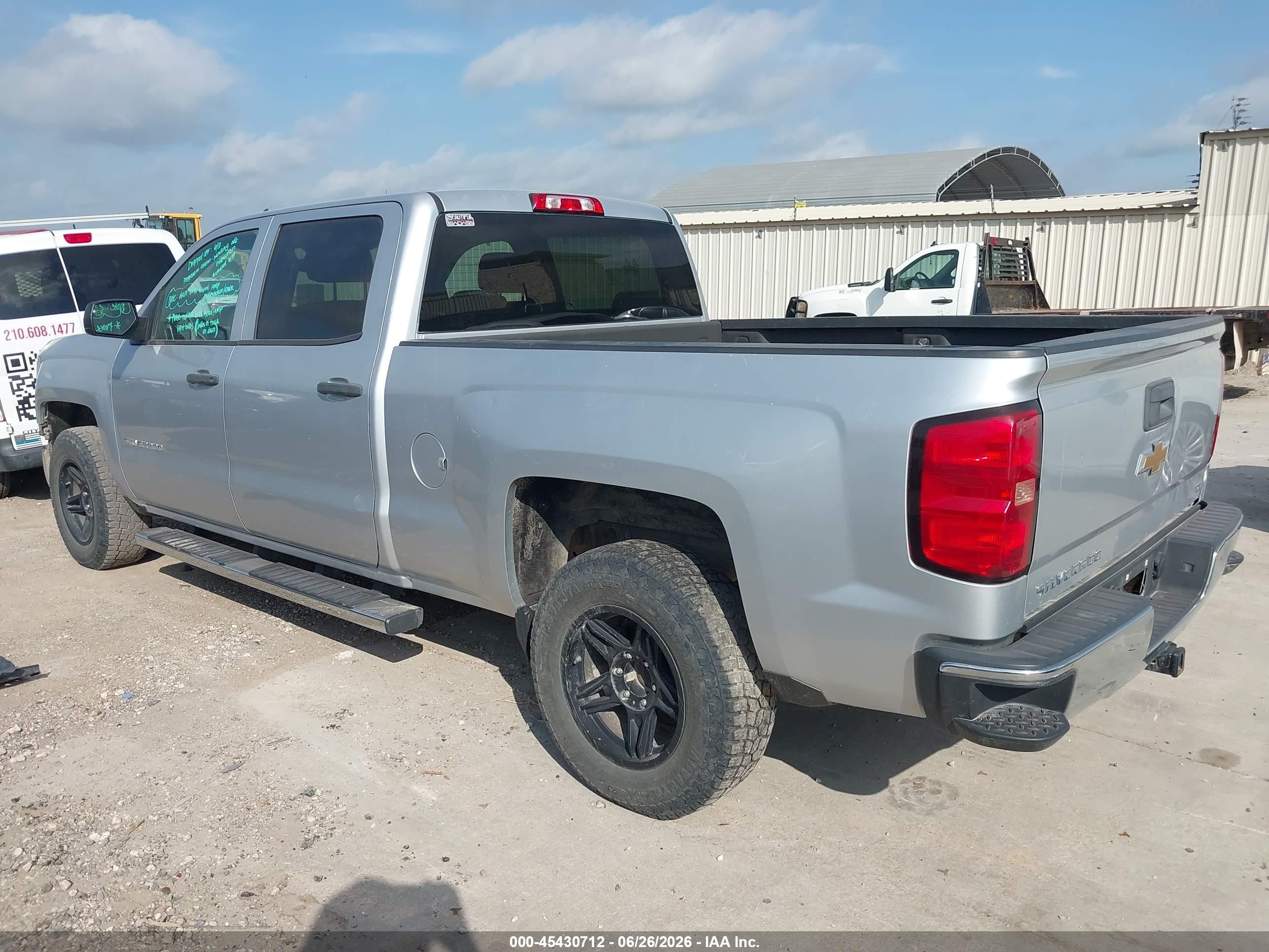 2014 Chevrolet Silverado 1500 Lt Silver vin: 3GCPCREC1EG301652