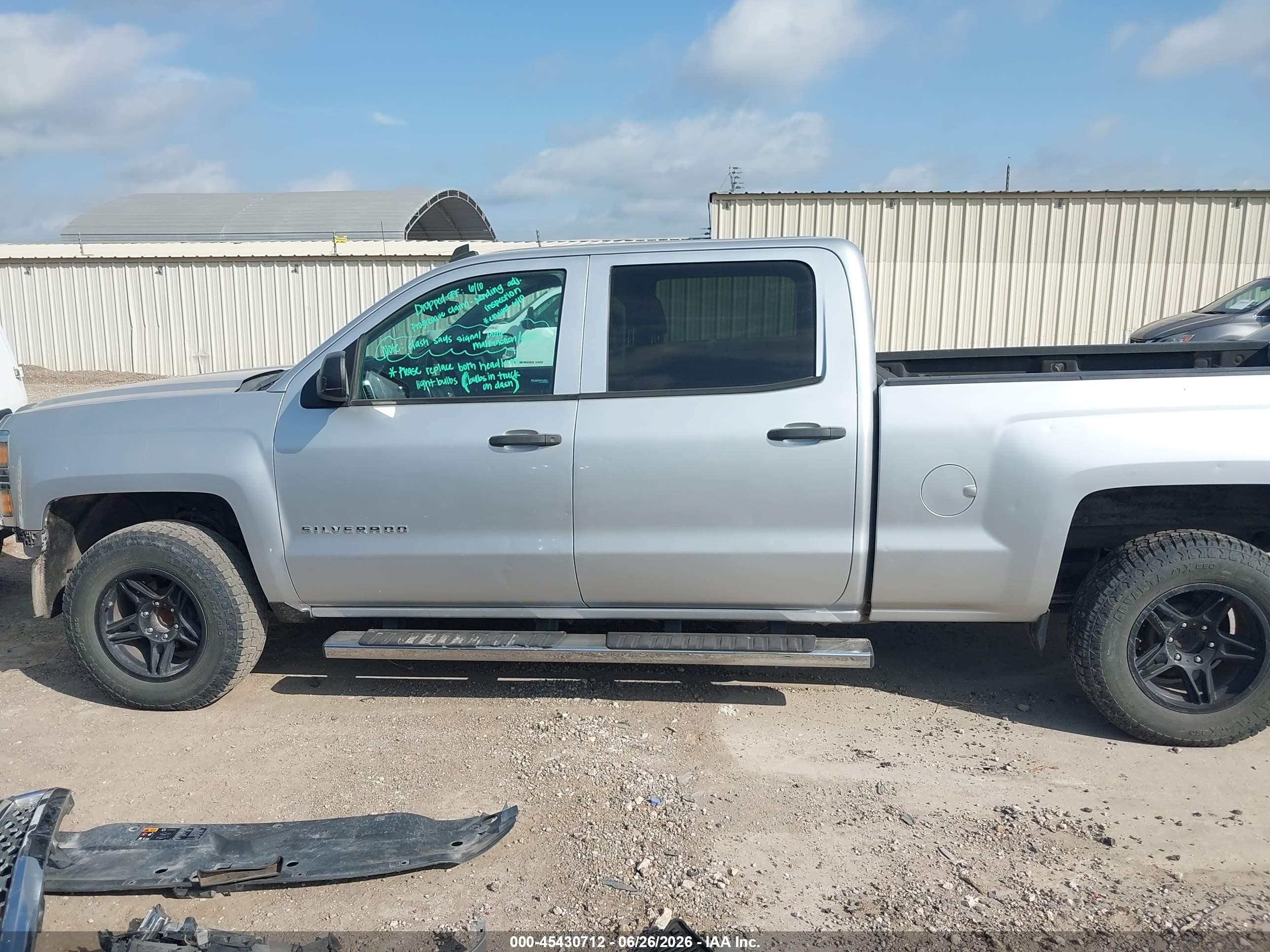 2014 Chevrolet Silverado 1500 Lt Silver vin: 3GCPCREC1EG301652