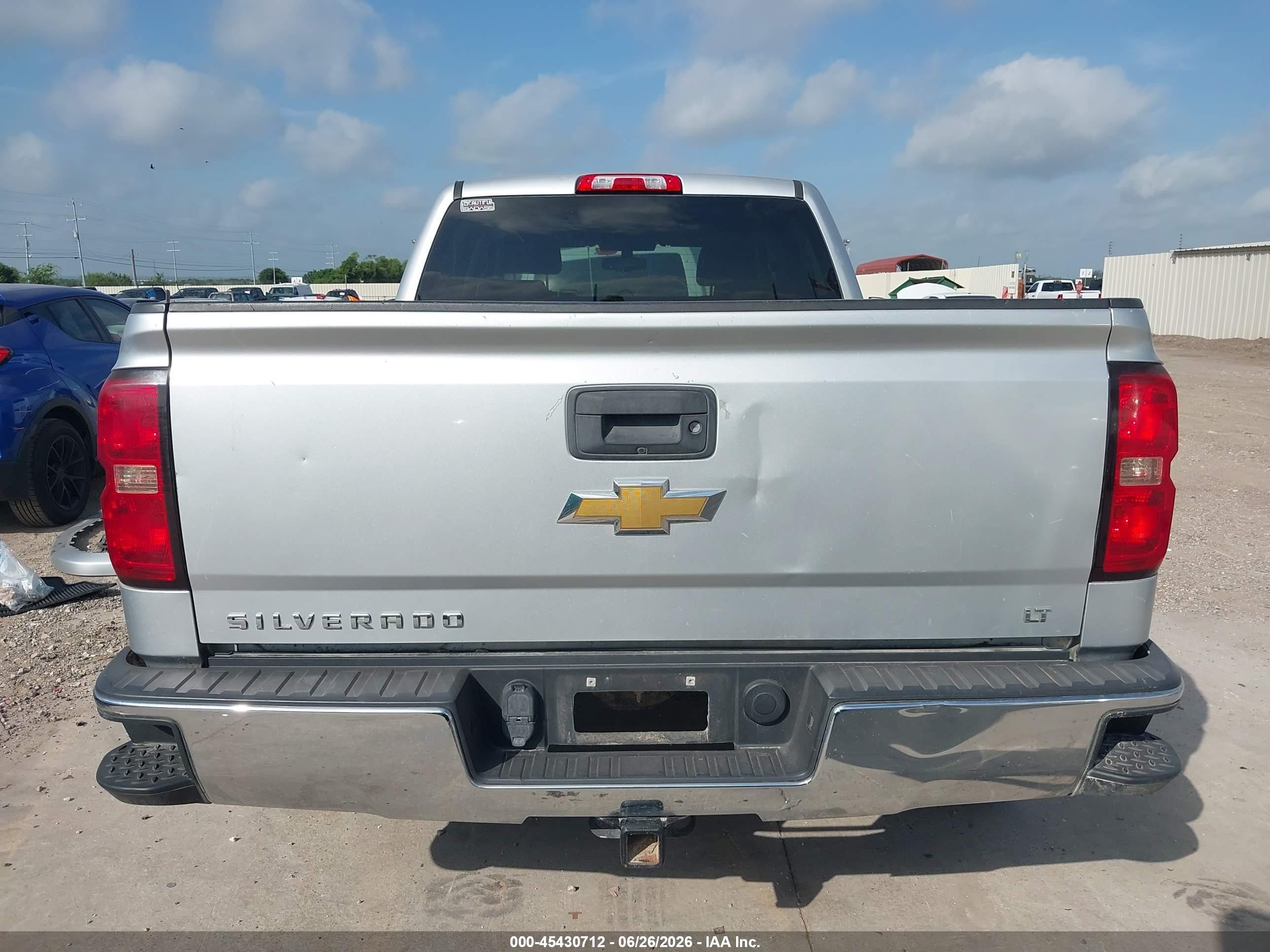 2014 Chevrolet Silverado 1500 Lt Silver vin: 3GCPCREC1EG301652