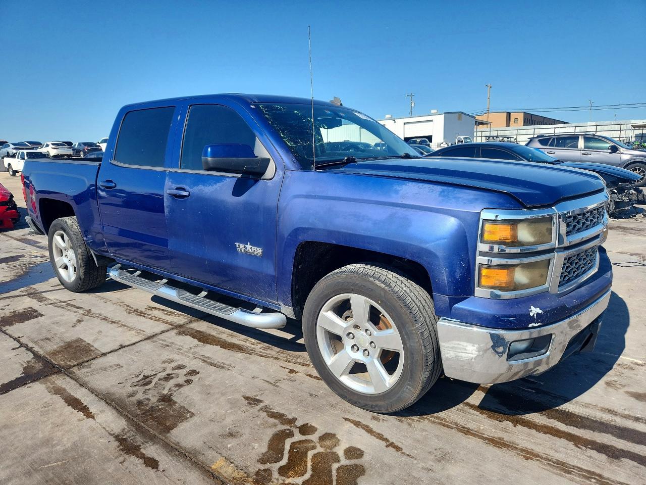 2014 Chevrolet Silverado C1500 Lt Blue vin: 3GCPCREC1EG383575