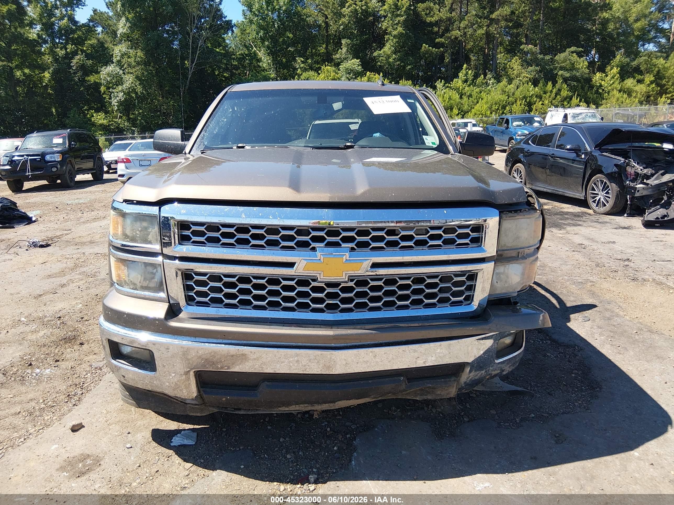 2014 Chevrolet Silverado 1500 Lt Brown vin: 3GCPCREC1EG426974