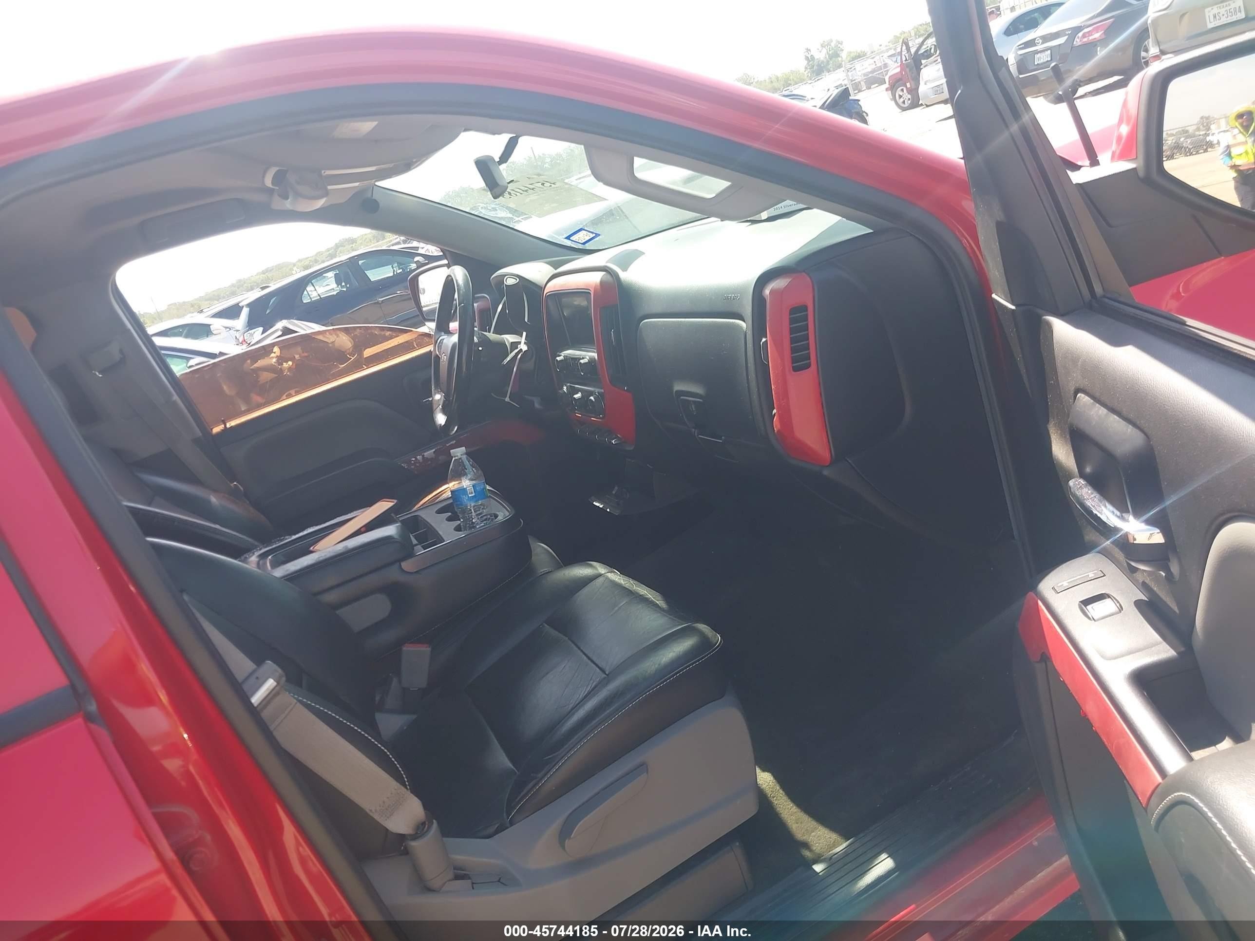 2014 Chevrolet Silverado 1500 Lt Red vin: 3GCPCREC1EG481263