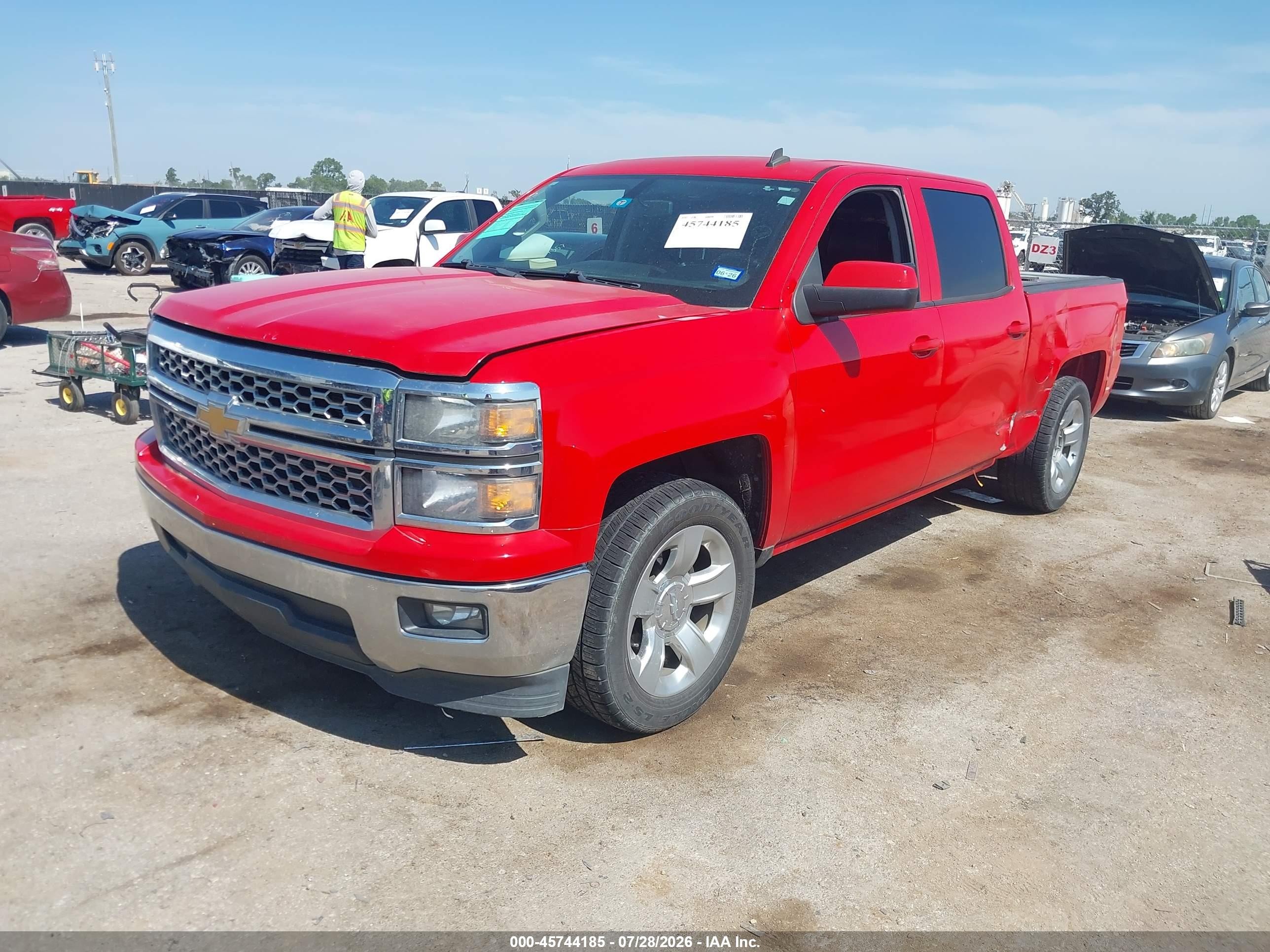 2014 Chevrolet Silverado 1500 Lt Red vin: 3GCPCREC1EG481263