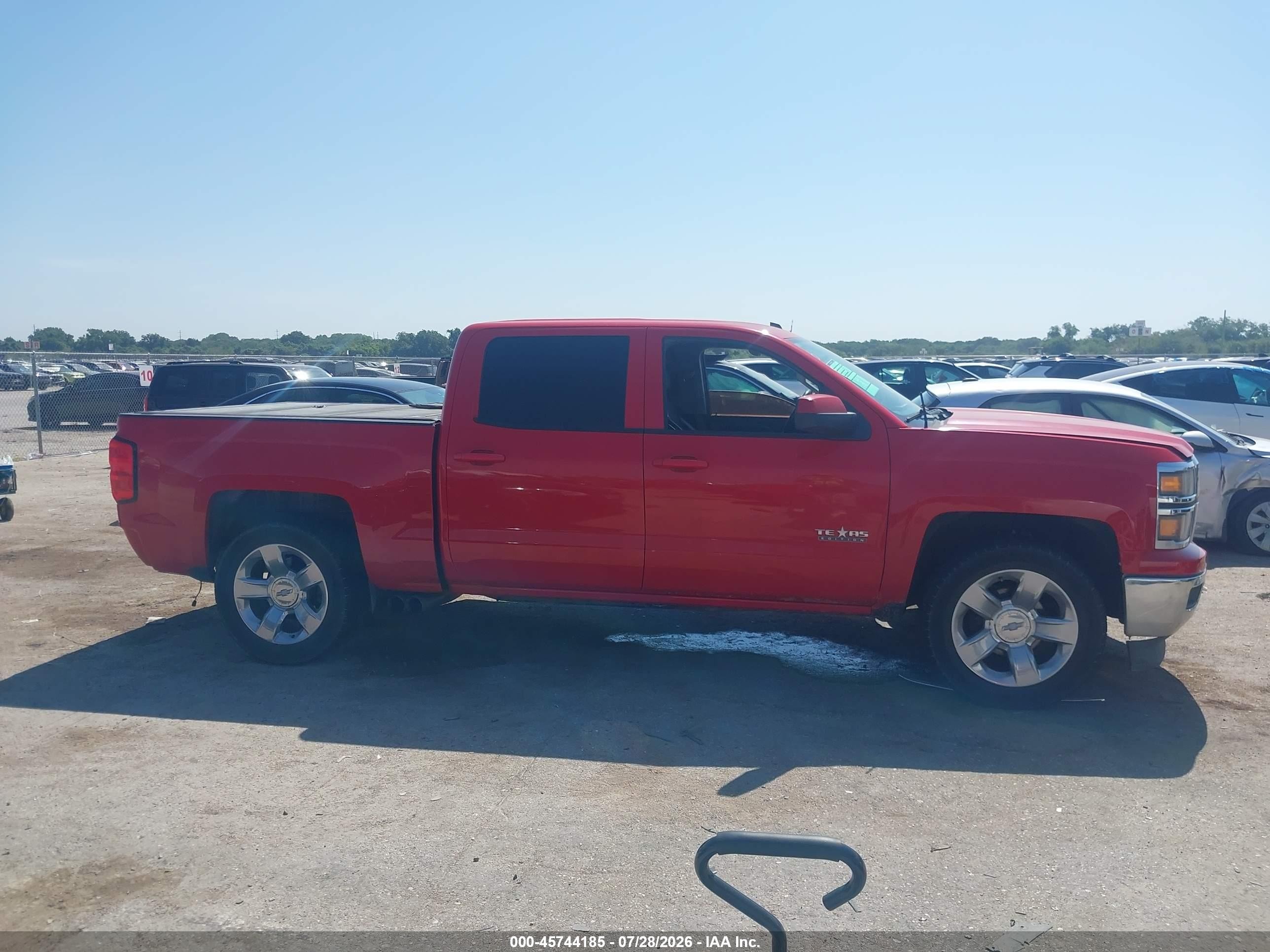 2014 Chevrolet Silverado 1500 Lt Red vin: 3GCPCREC1EG481263