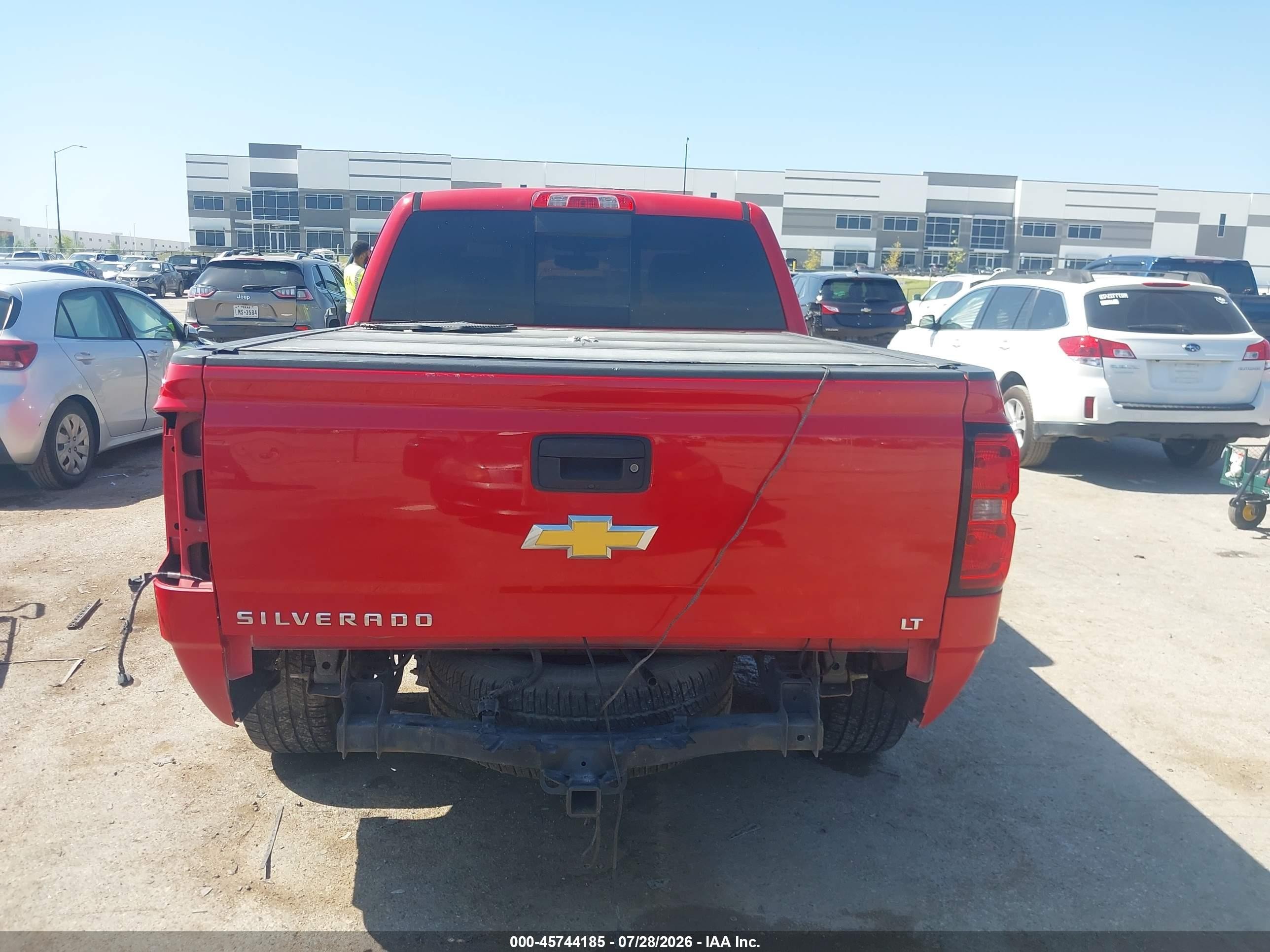2014 Chevrolet Silverado 1500 Lt Red vin: 3GCPCREC1EG481263