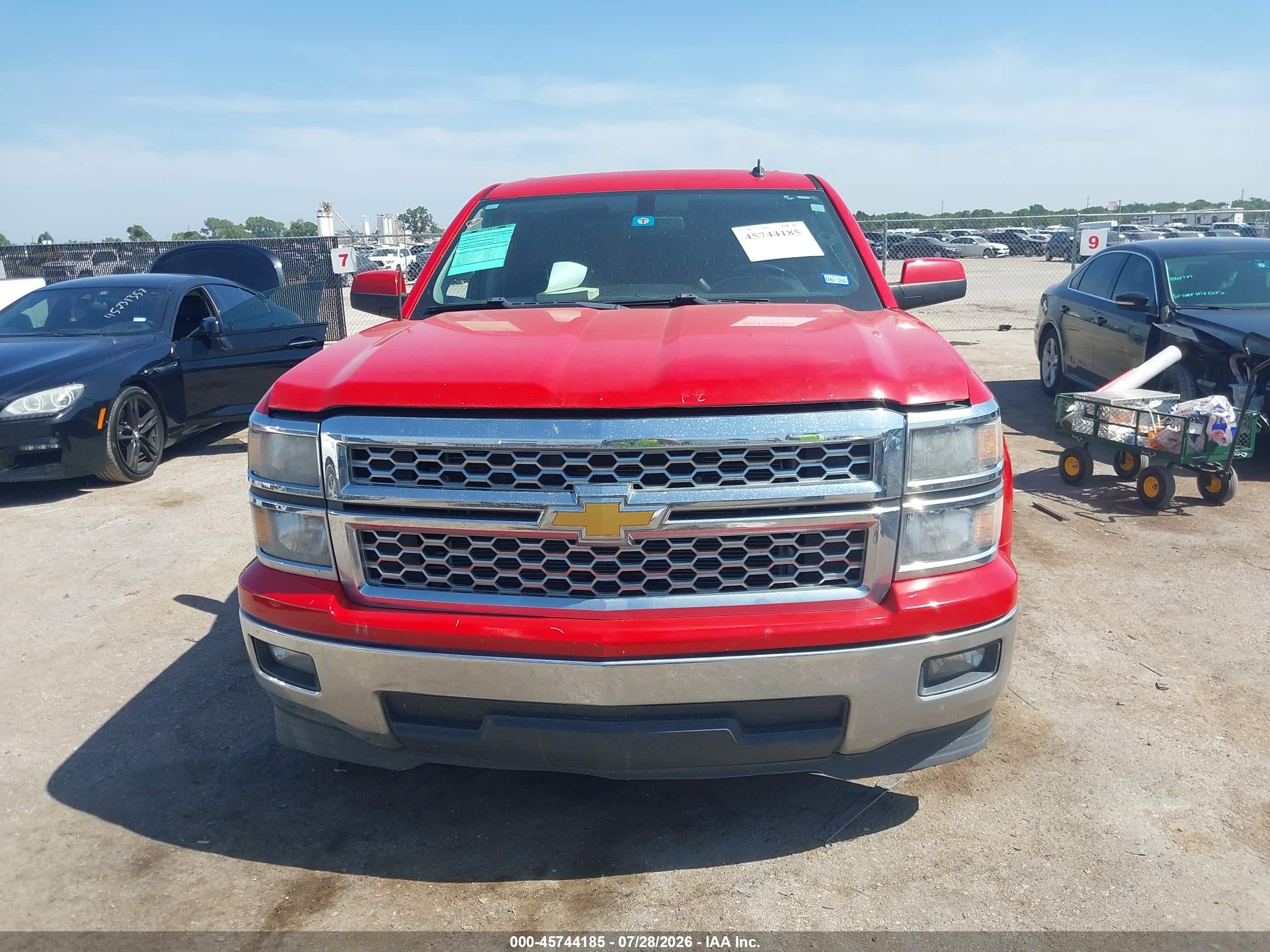 2014 Chevrolet Silverado 1500 Lt Red vin: 3GCPCREC1EG481263