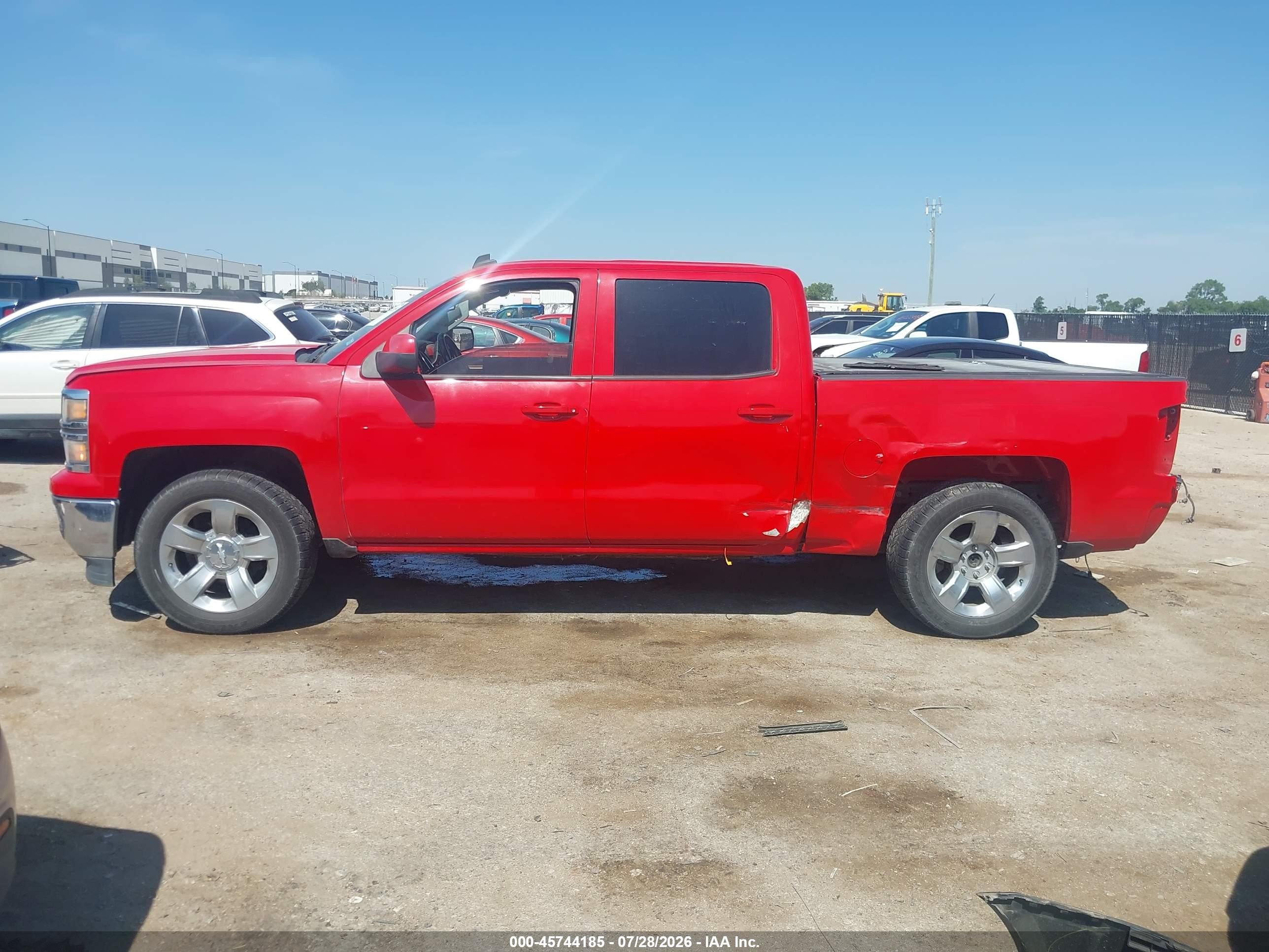 2014 Chevrolet Silverado 1500 Lt Red vin: 3GCPCREC1EG481263