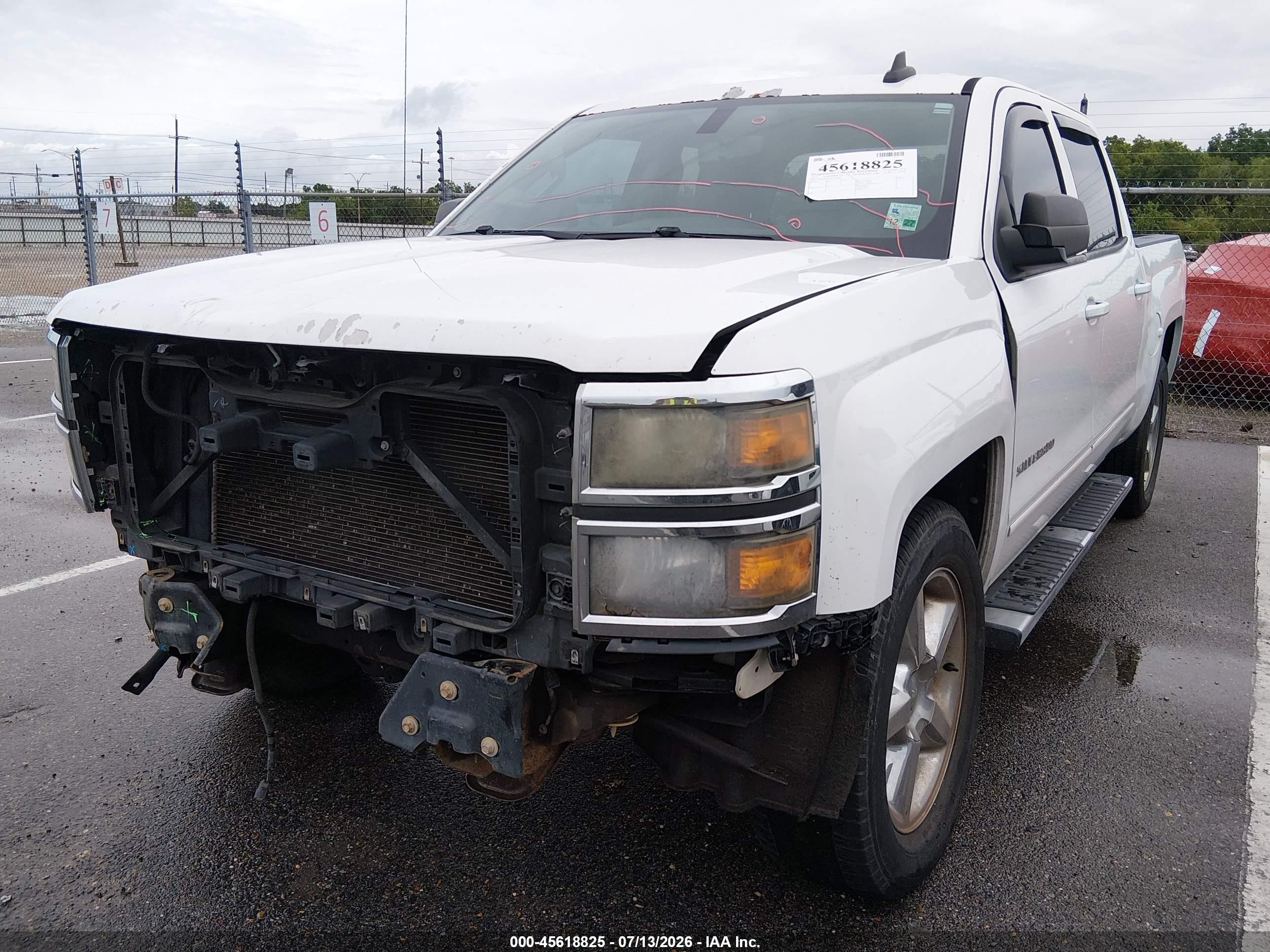2015 Chevrolet Silverado 1500 Lt White vin: 3GCPCREC1FG124408
