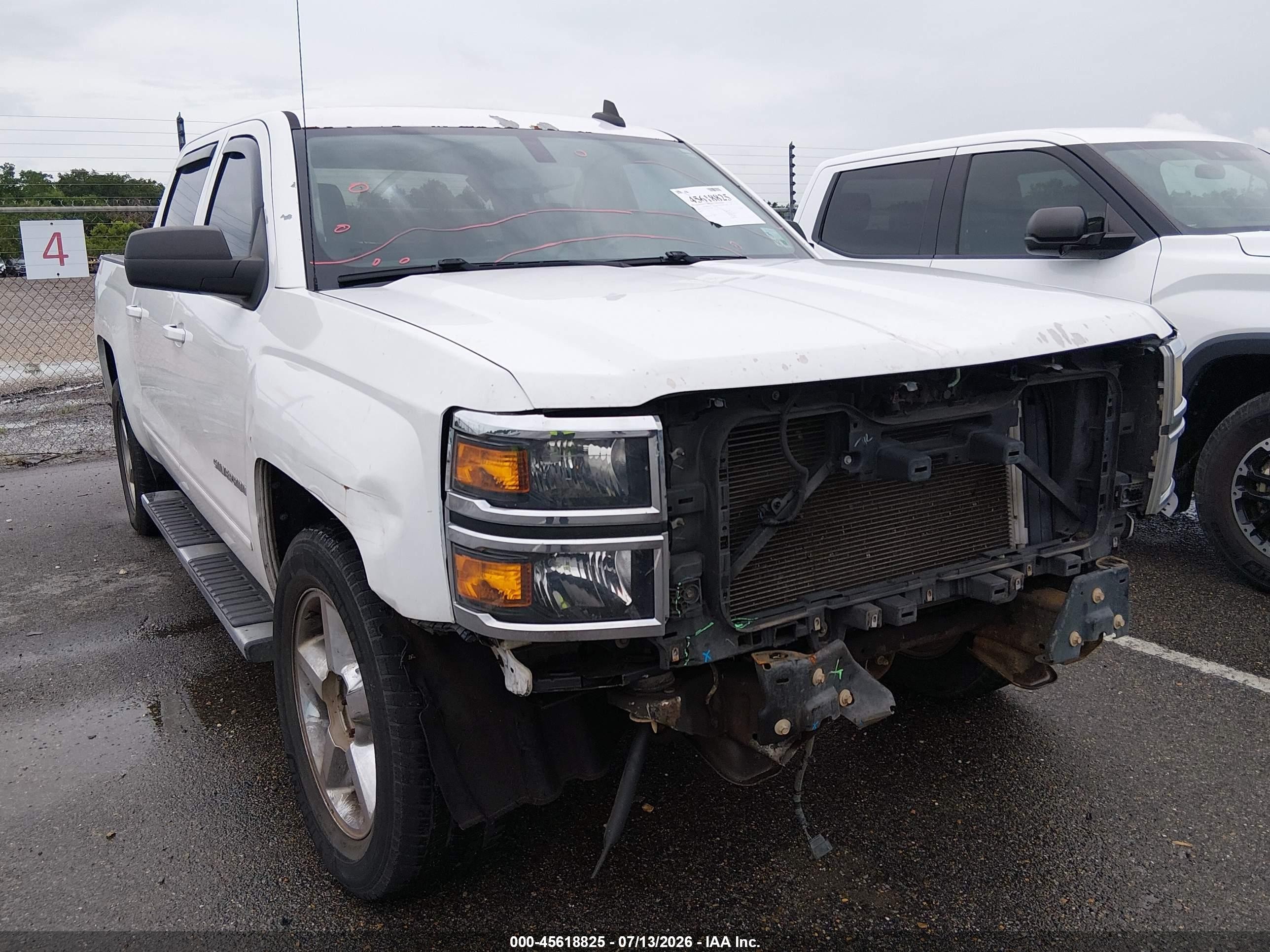 2015 Chevrolet Silverado 1500 Lt White vin: 3GCPCREC1FG124408