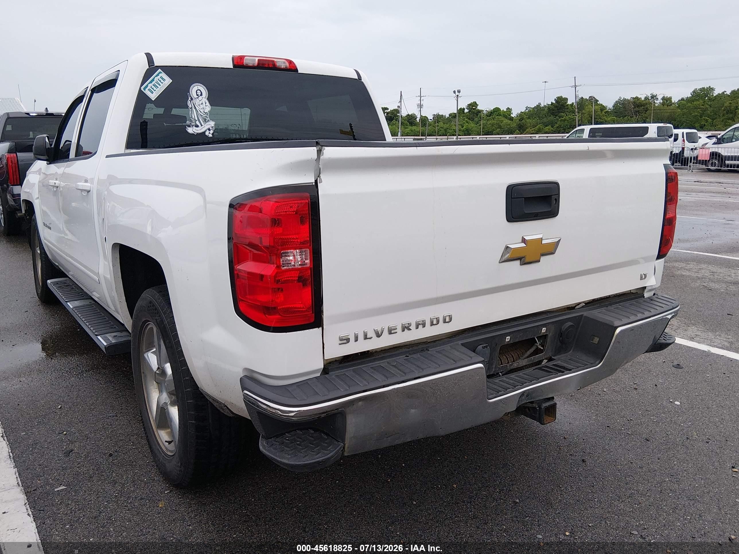 2015 Chevrolet Silverado 1500 Lt White vin: 3GCPCREC1FG124408