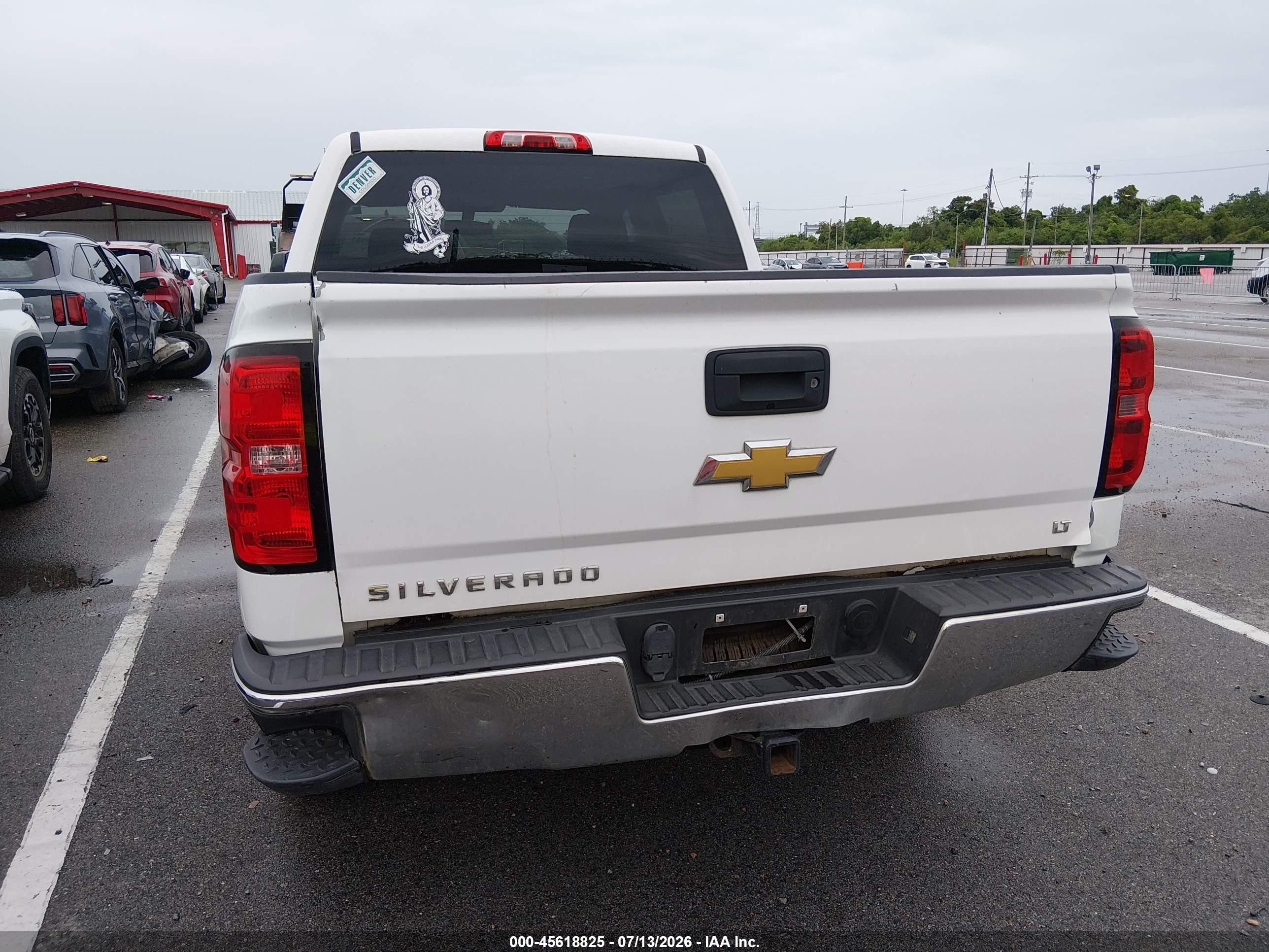 2015 Chevrolet Silverado 1500 Lt White vin: 3GCPCREC1FG124408