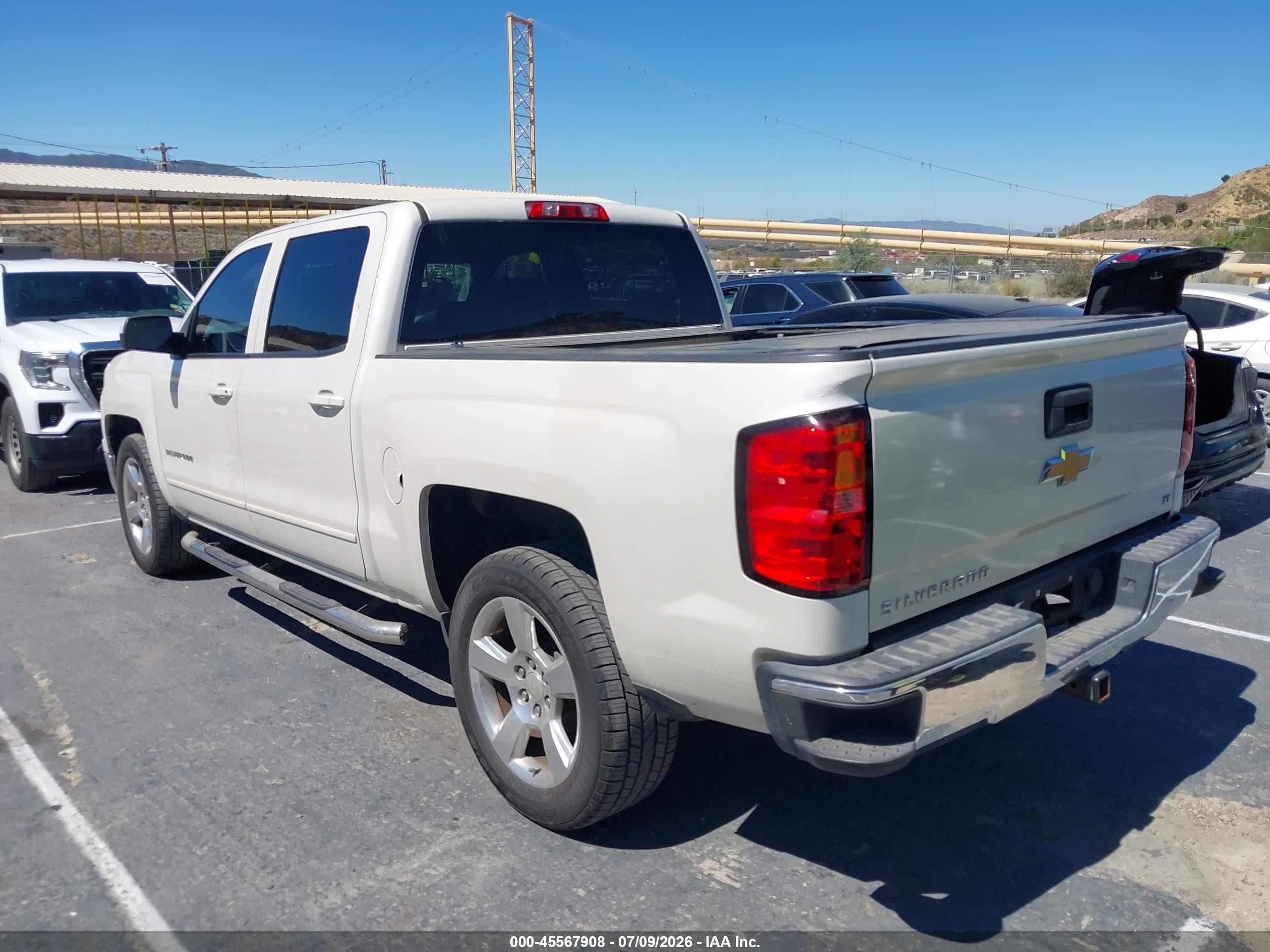 2015 Chevrolet Silverado 1500 Lt White vin: 3GCPCREC1FG177240