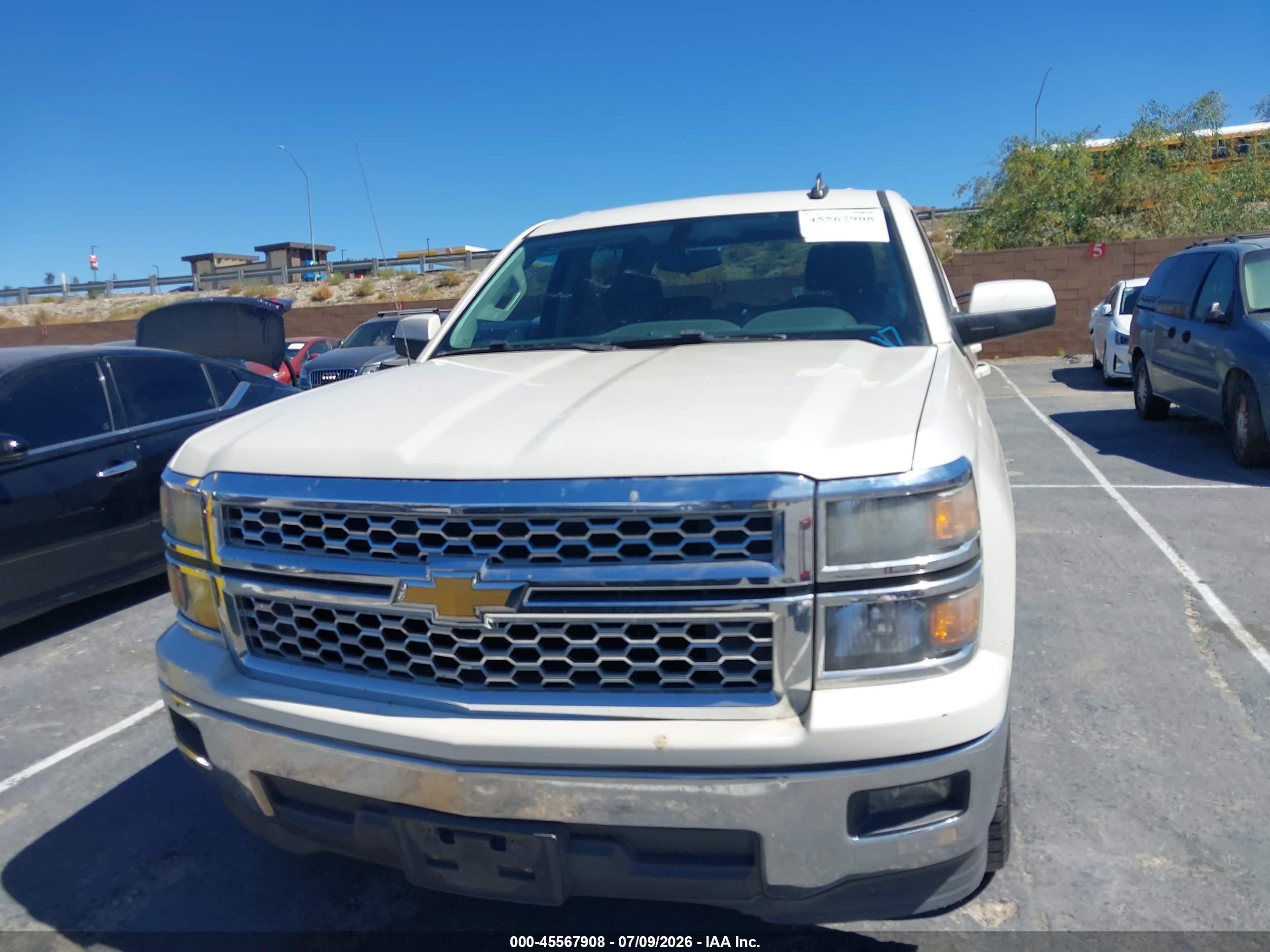 2015 Chevrolet Silverado 1500 Lt White vin: 3GCPCREC1FG177240