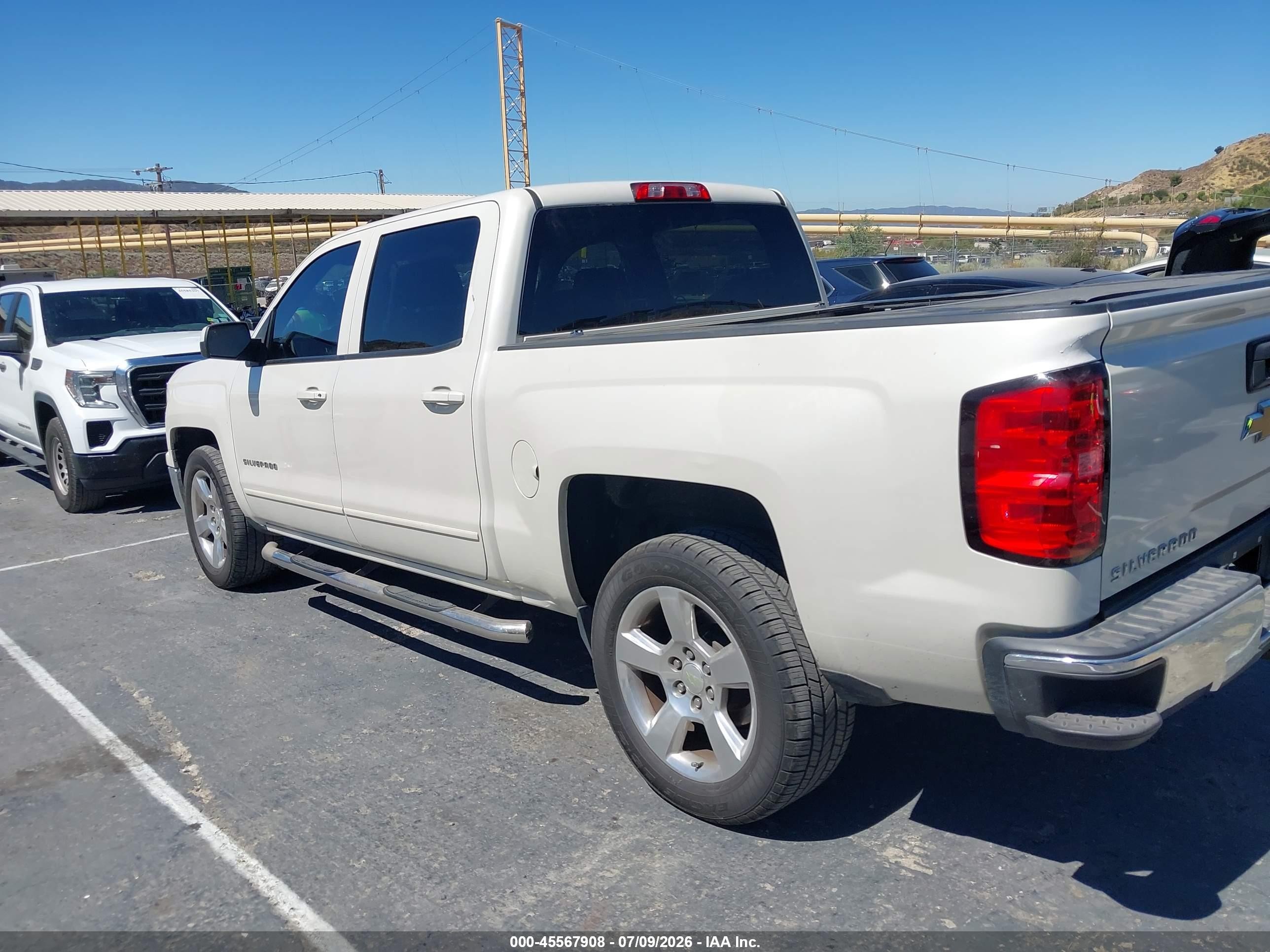 2015 Chevrolet Silverado 1500 Lt White vin: 3GCPCREC1FG177240