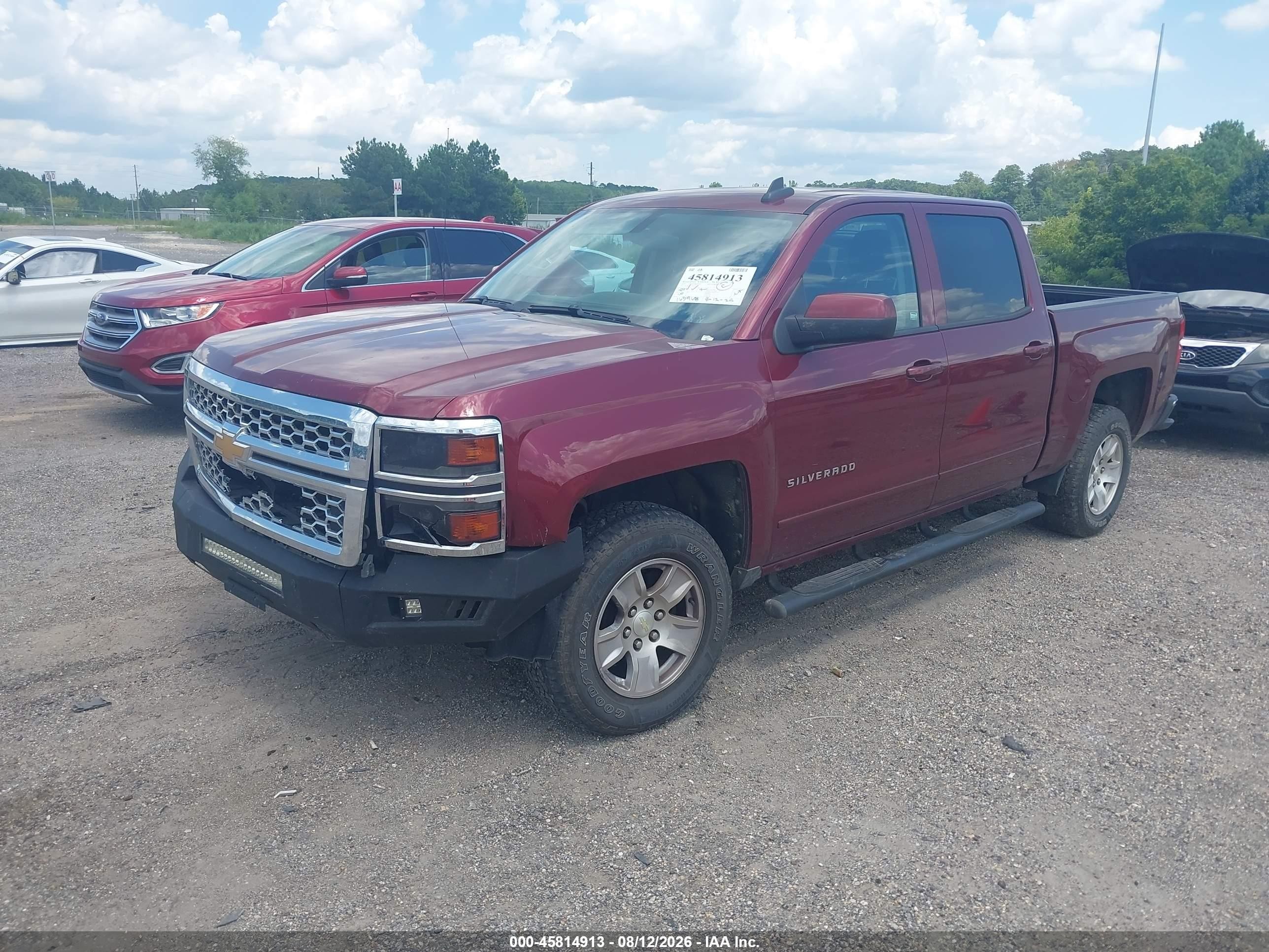 2015 Chevrolet Silverado 1500 Lt Burgundy vin: 3GCPCREC1FG396764