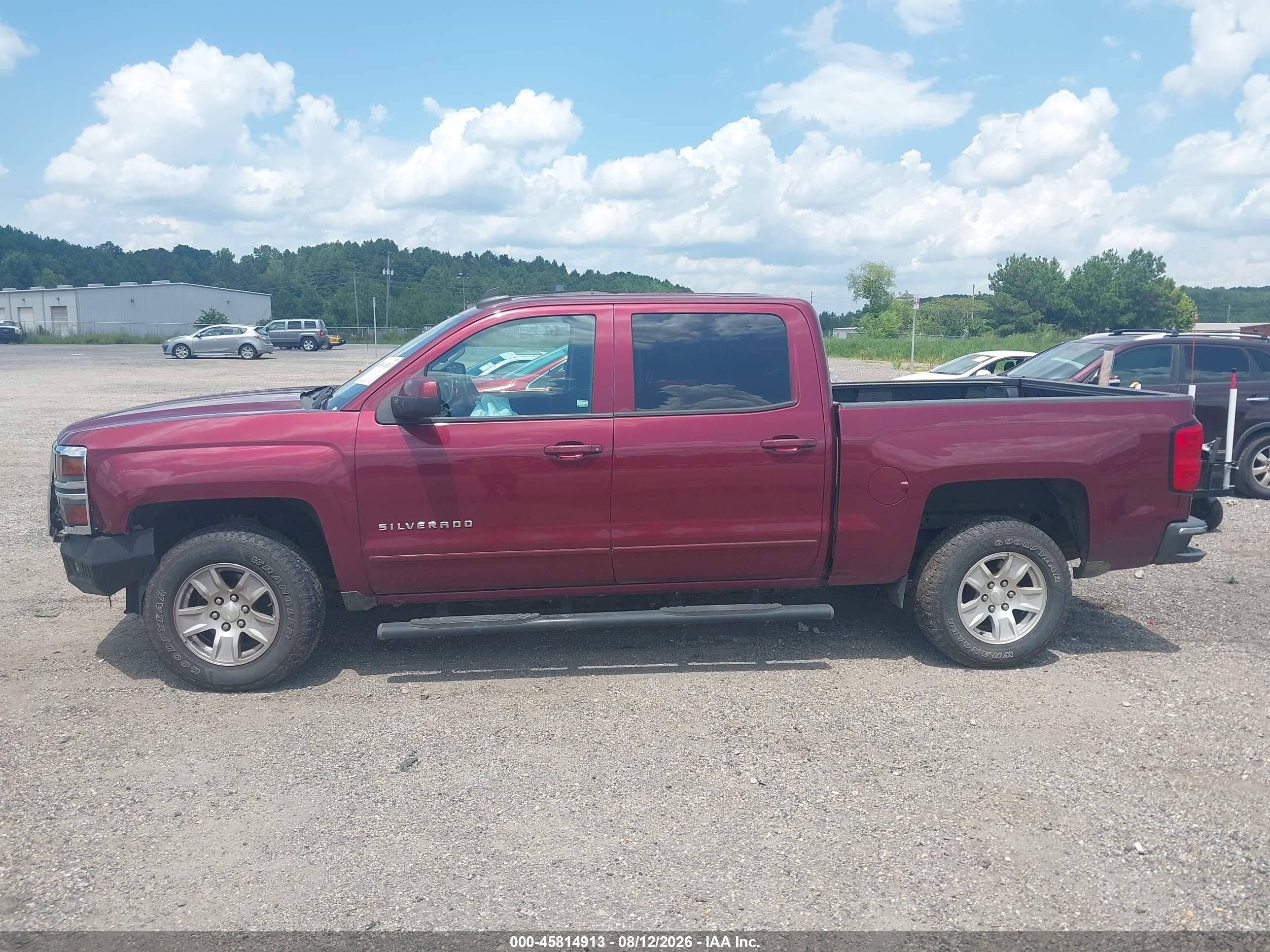 2015 Chevrolet Silverado 1500 Lt Burgundy vin: 3GCPCREC1FG396764