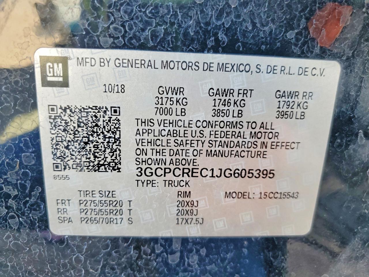 2018 Chevrolet Silverado C1500 Lt Black vin: 3GCPCREC1JG605395
