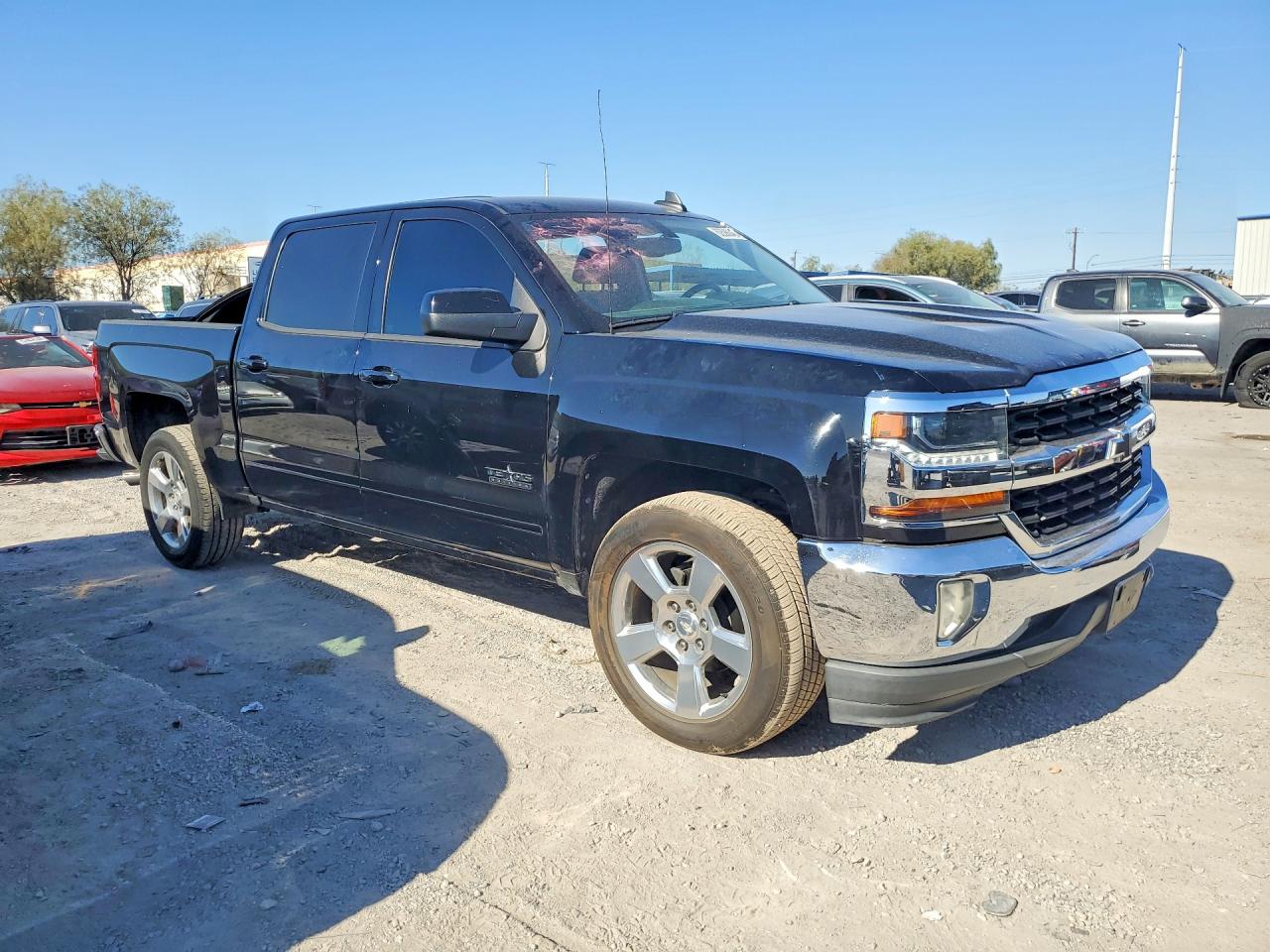2018 Chevrolet Silverado C1500 Lt Black vin: 3GCPCREC1JG605395