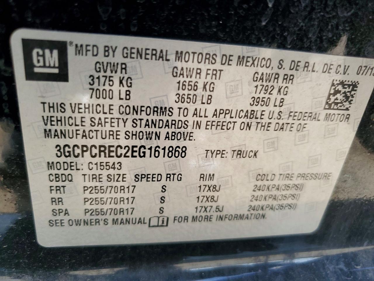 2014 Chevrolet Silverado C1500 Lt Black vin: 3GCPCREC2EG161868